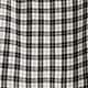 Girls' ruffle-shoulder flannel top IVORY BLACK