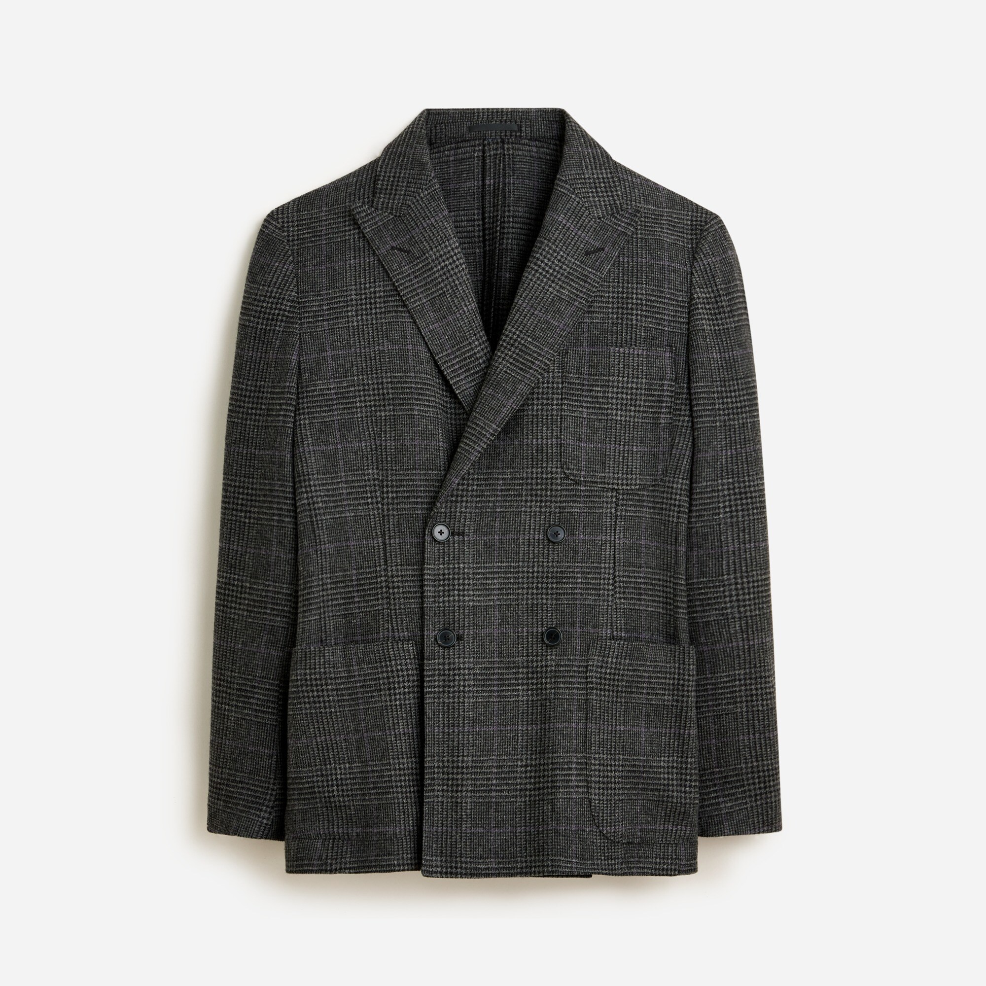 Crosby Classic-fit double-breasted blazer in plain-weave wool
