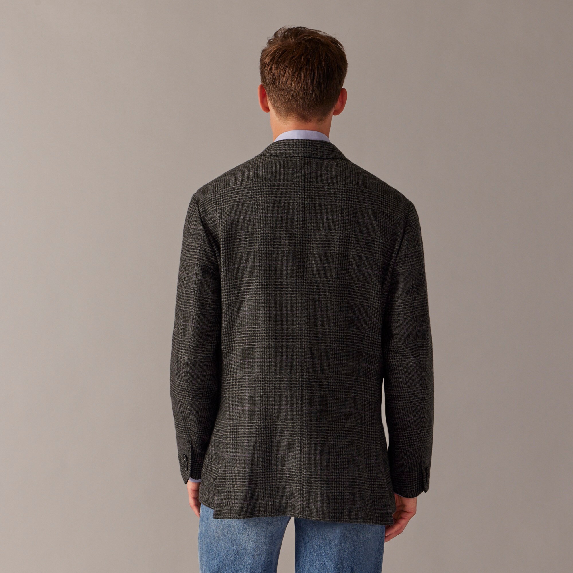 Crosby Classic-fit double-breasted blazer in plain-weave wool