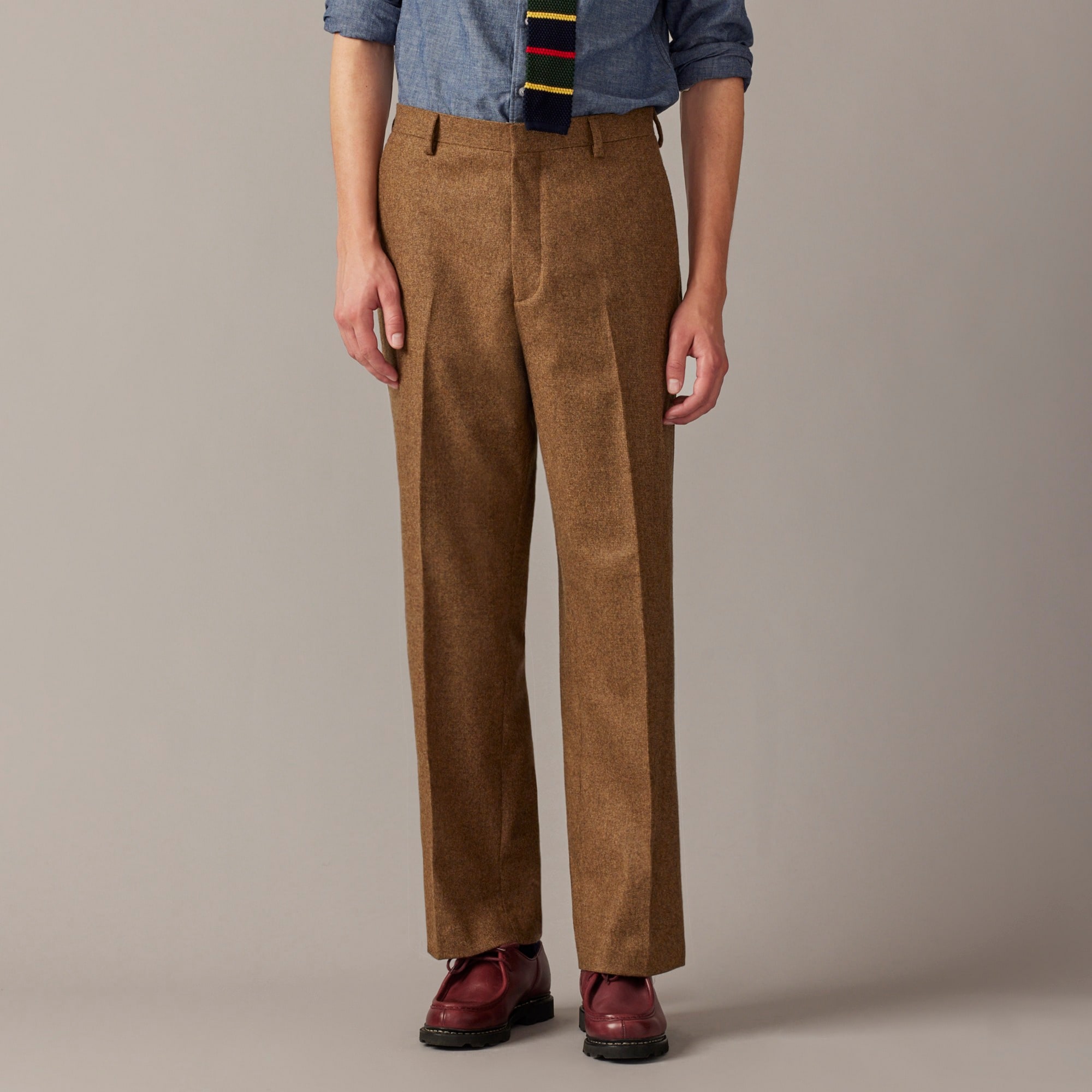 mens Suit pant in Scottish lambswool flannel