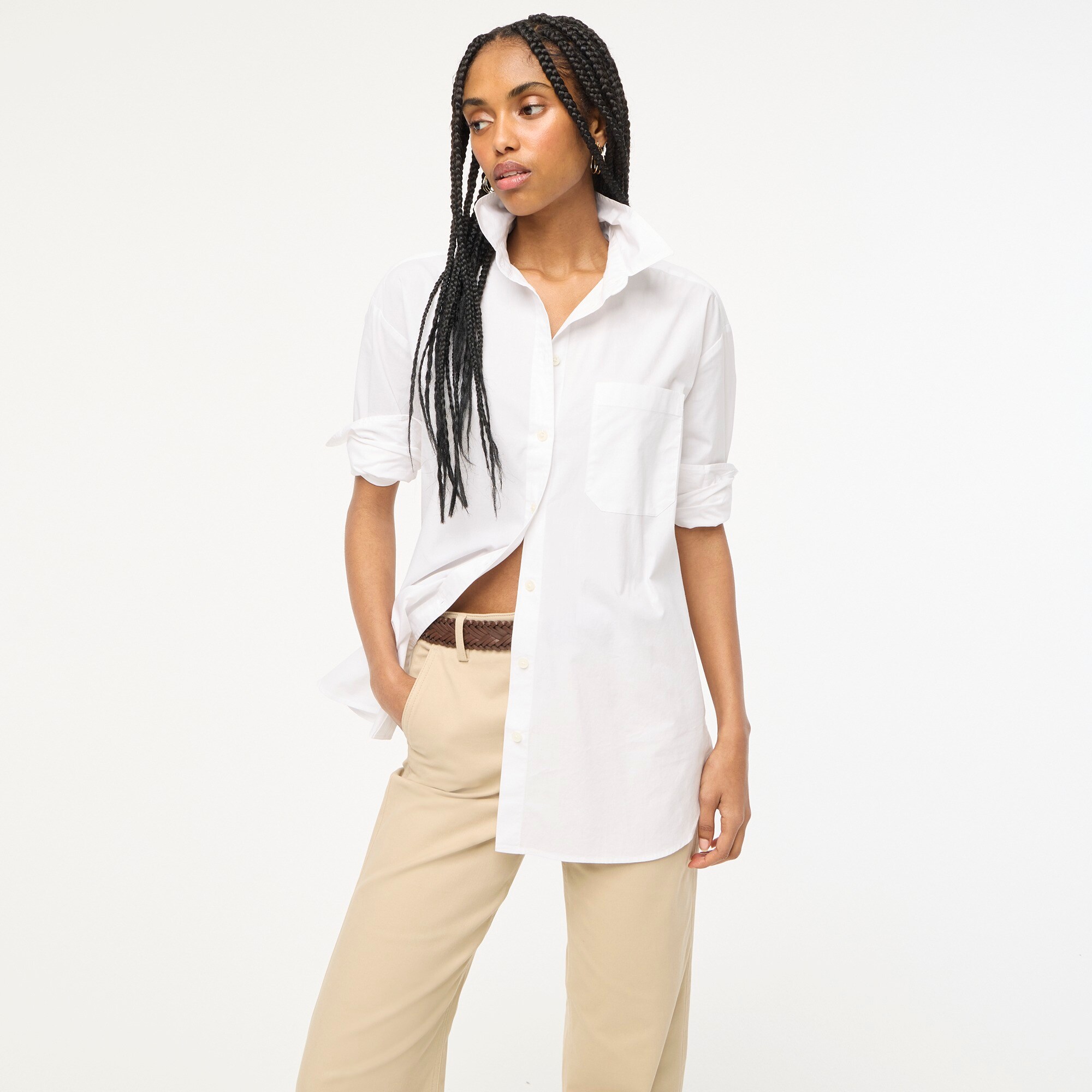 Relaxed button-up shirt