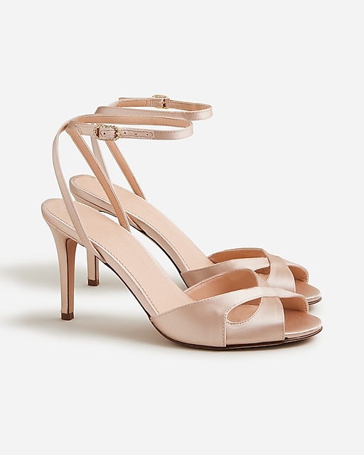 womens Collection Rylie cutout heels in Italian satin