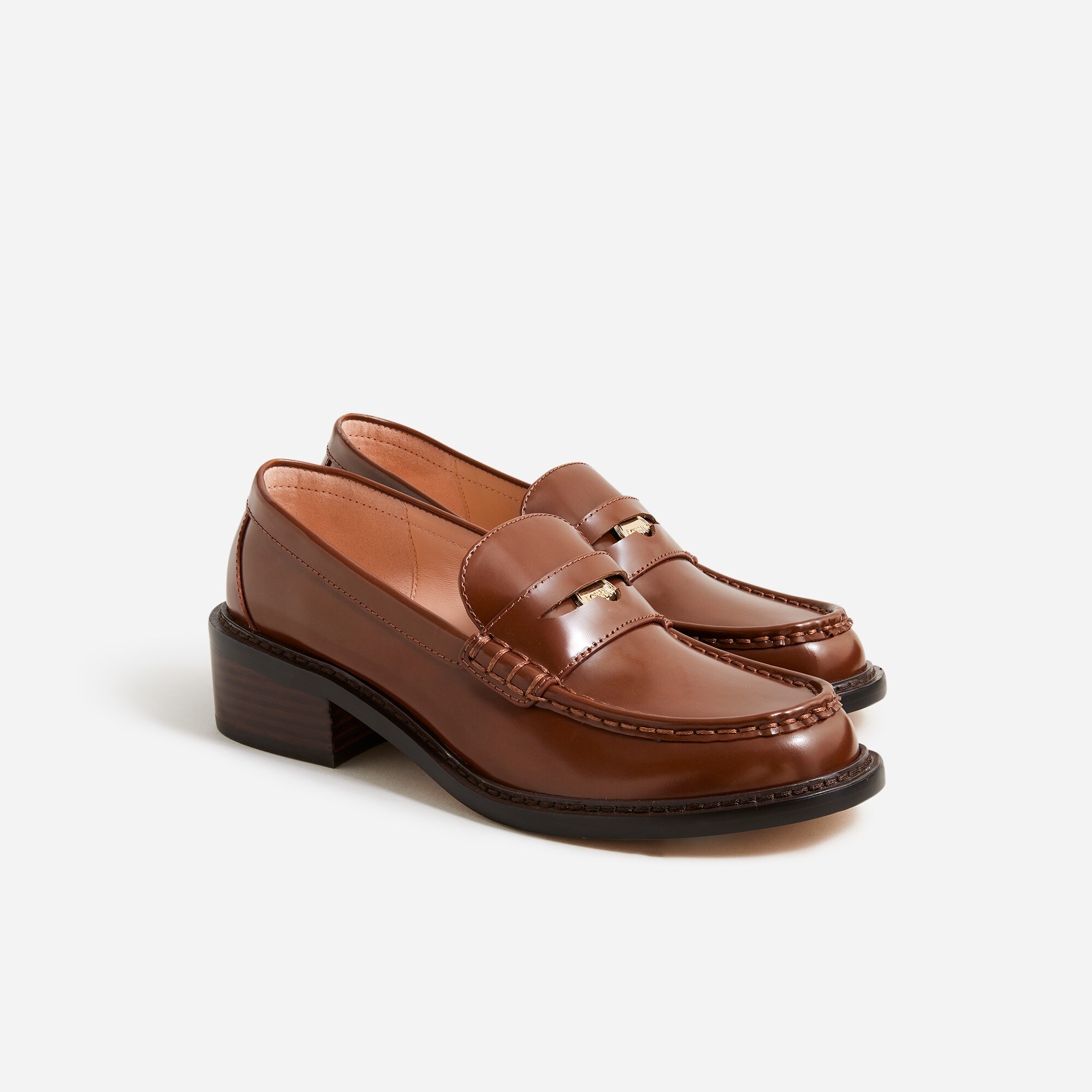  Coin loafers in spazzolato leather