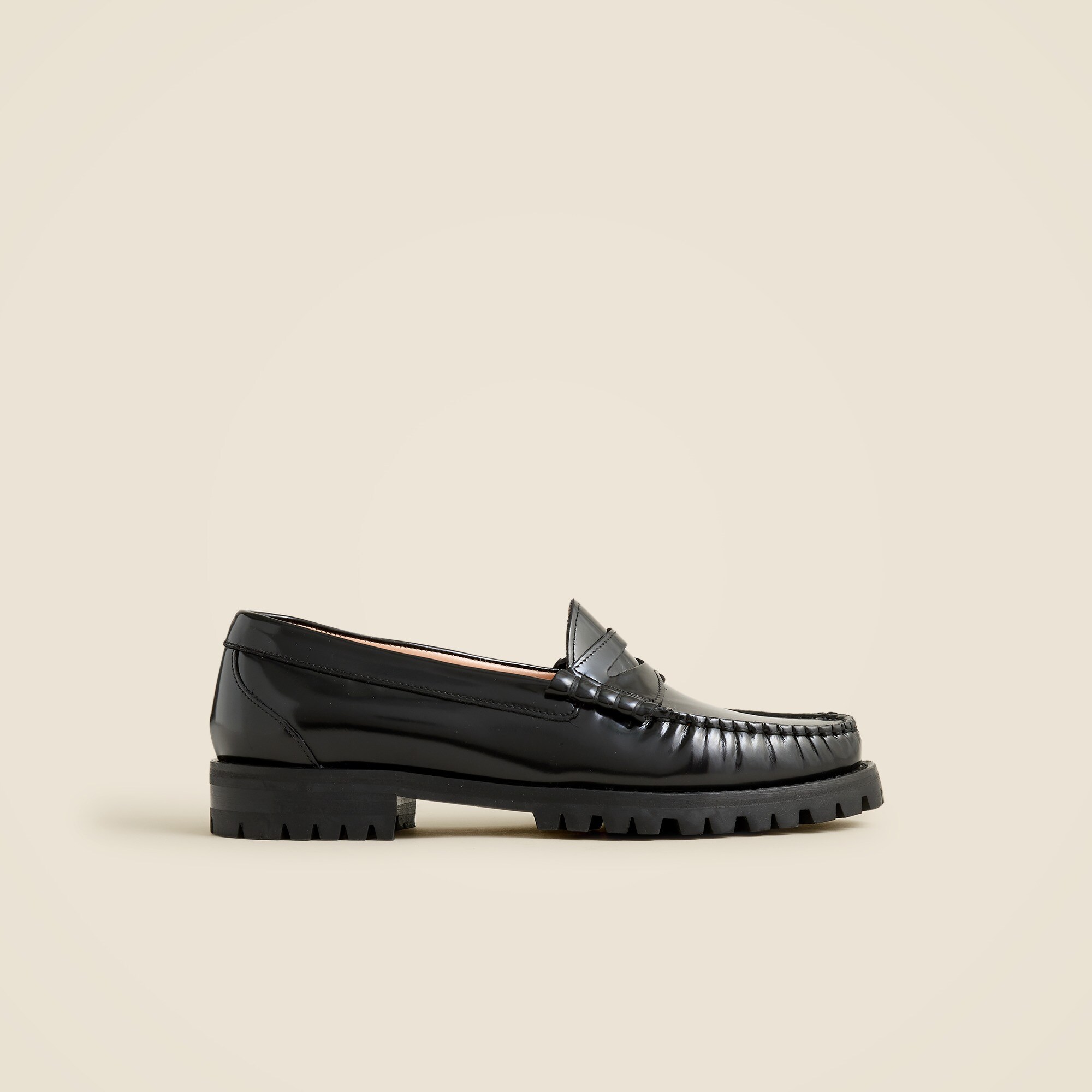 Winona lug-sole penny loafers in spazzolato leather