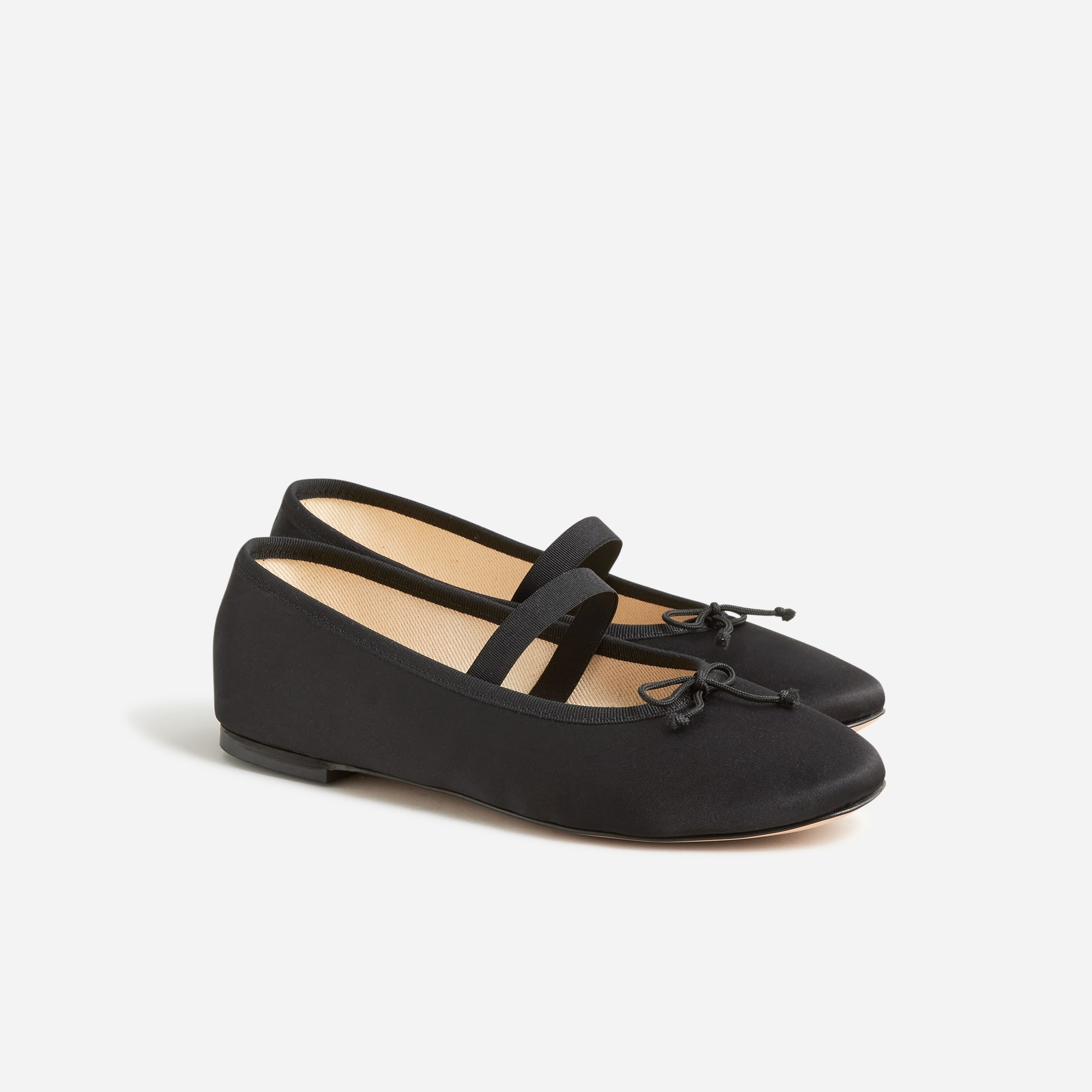 Zoe strappy flats in satin