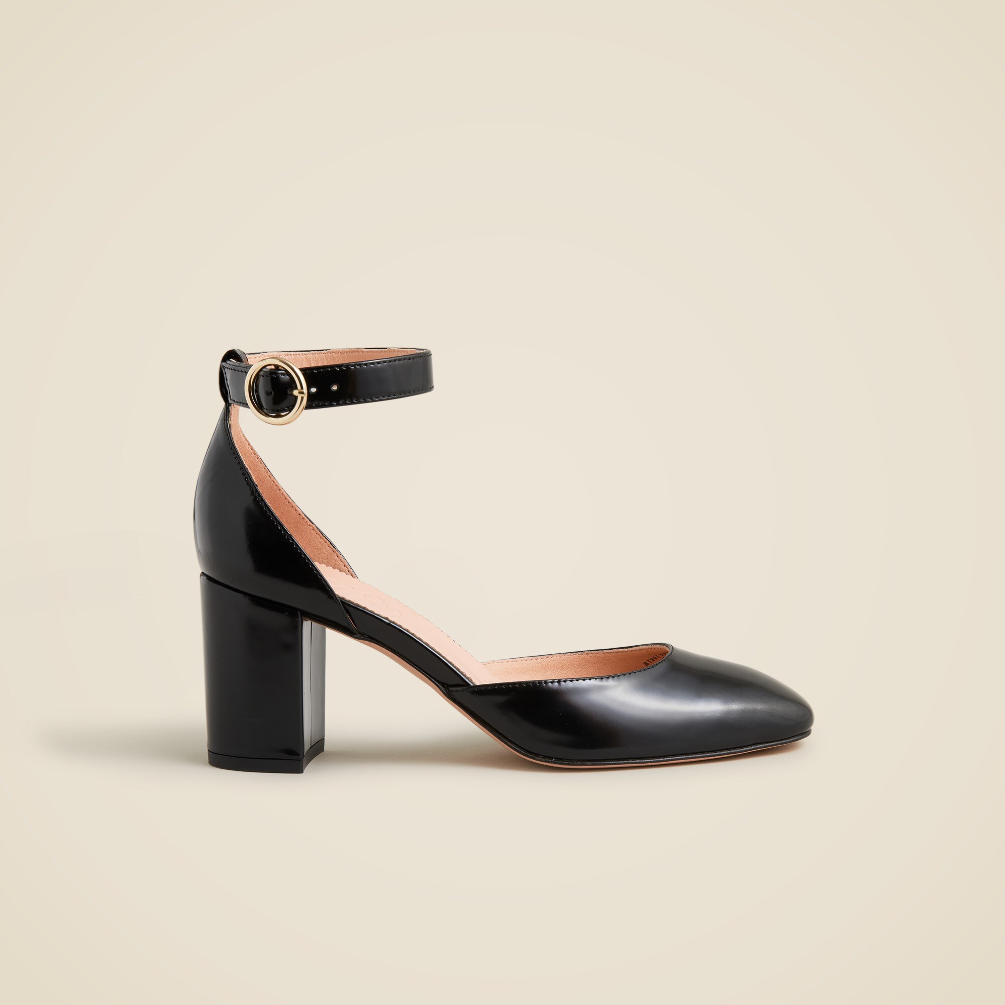 Maisie ankle-strap heels in leather