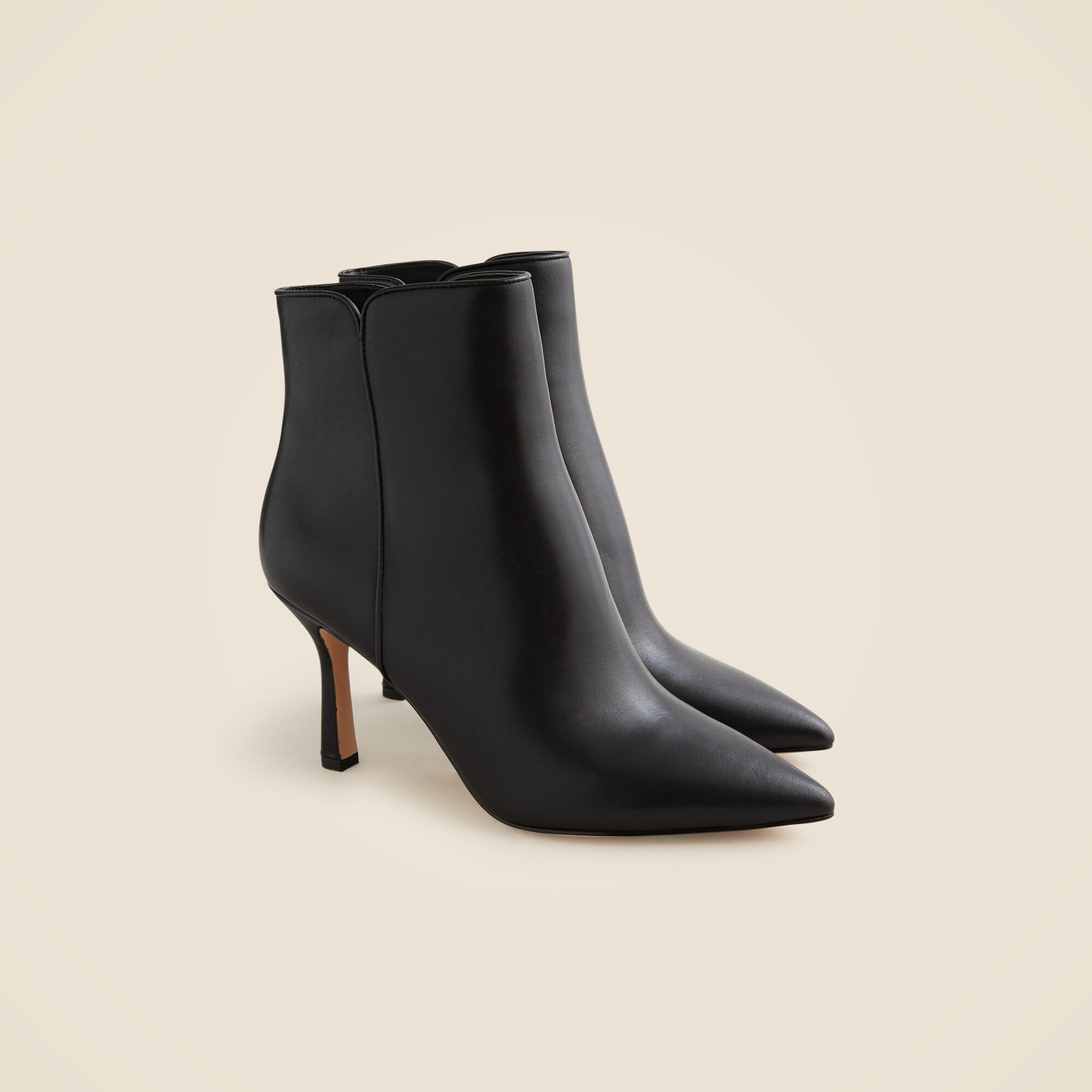 Pointed-toe Ankle Boots In Leather For Women | J.Crew