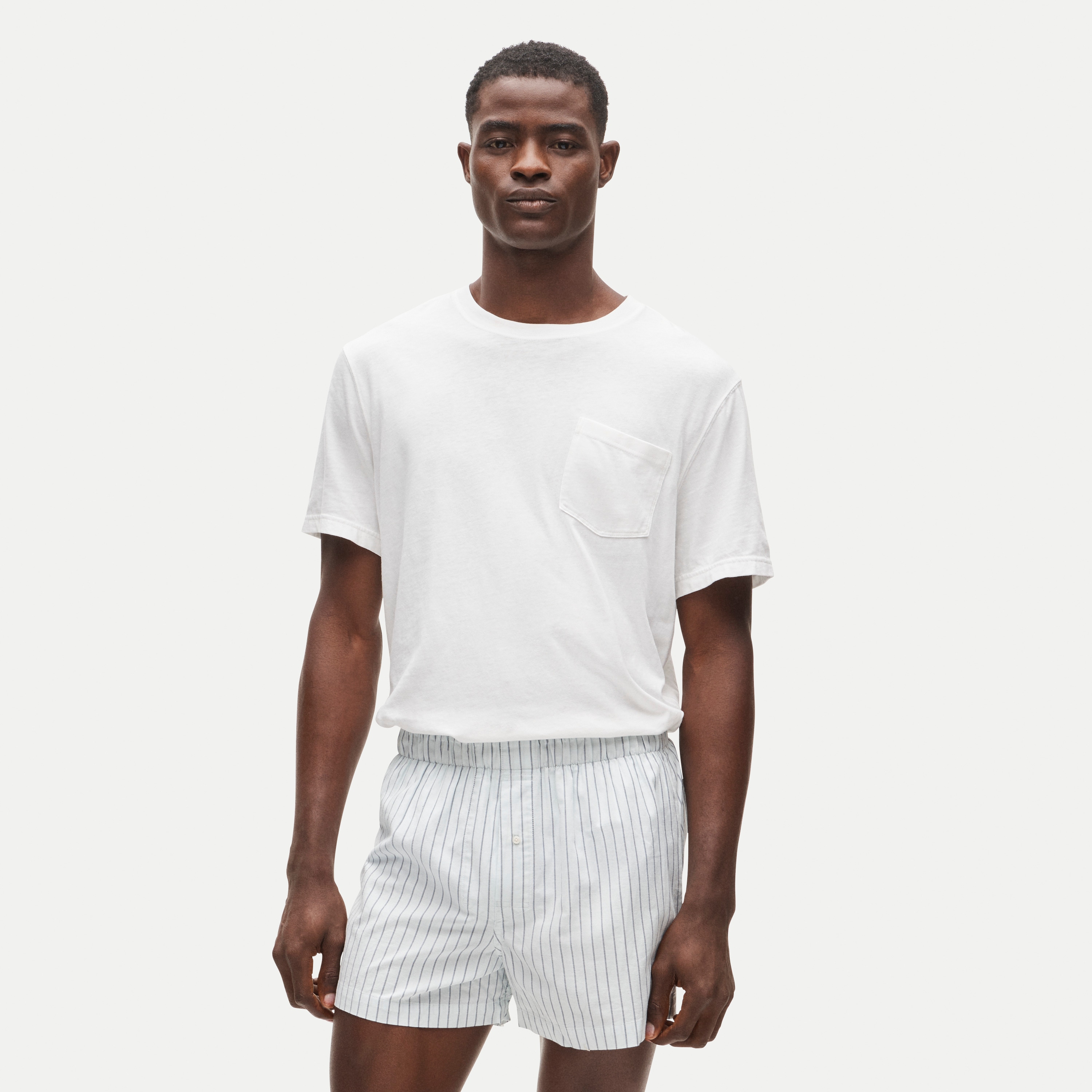 Boxer short in Broken-in organic cotton oxford