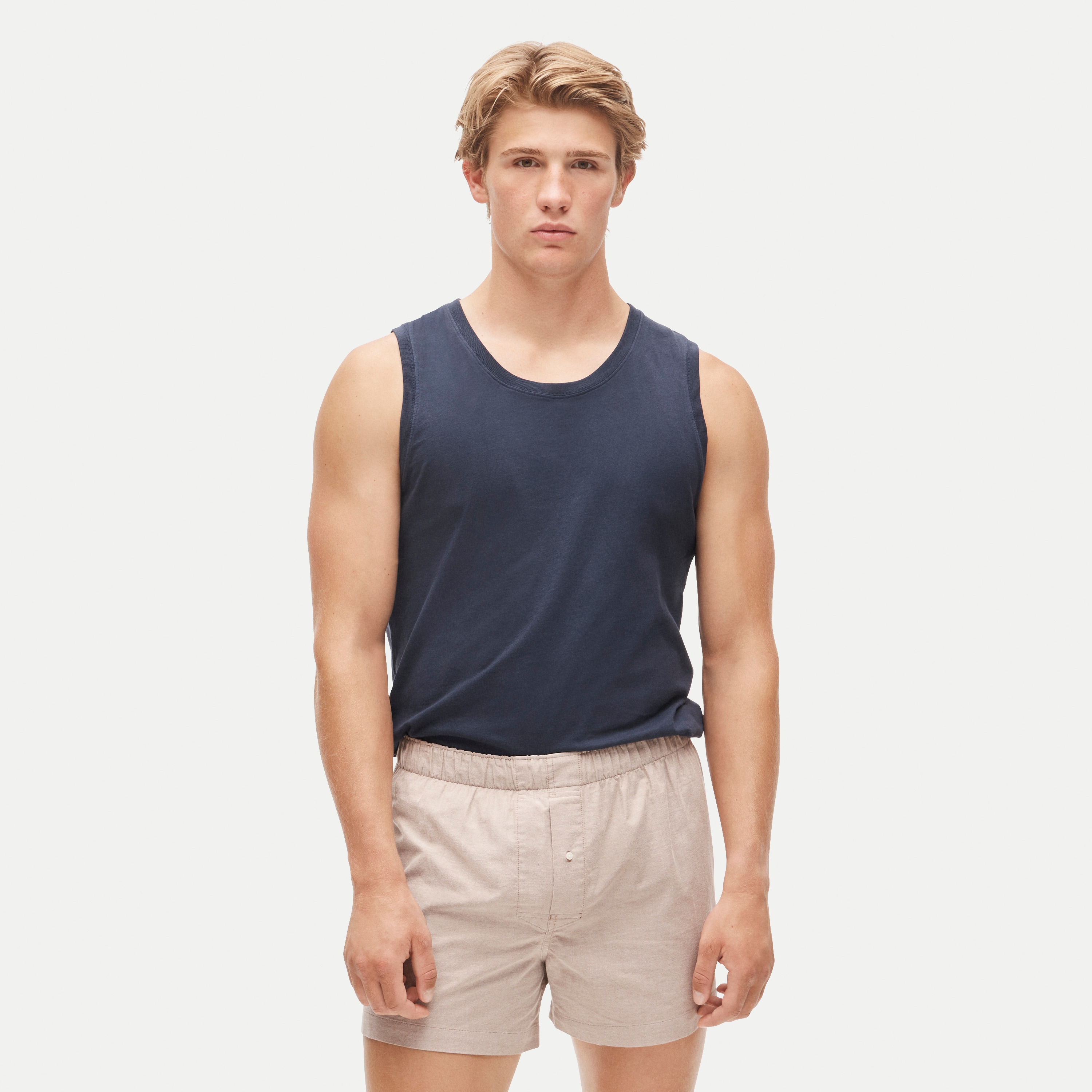 Boxer short in Broken-in organic cotton oxford