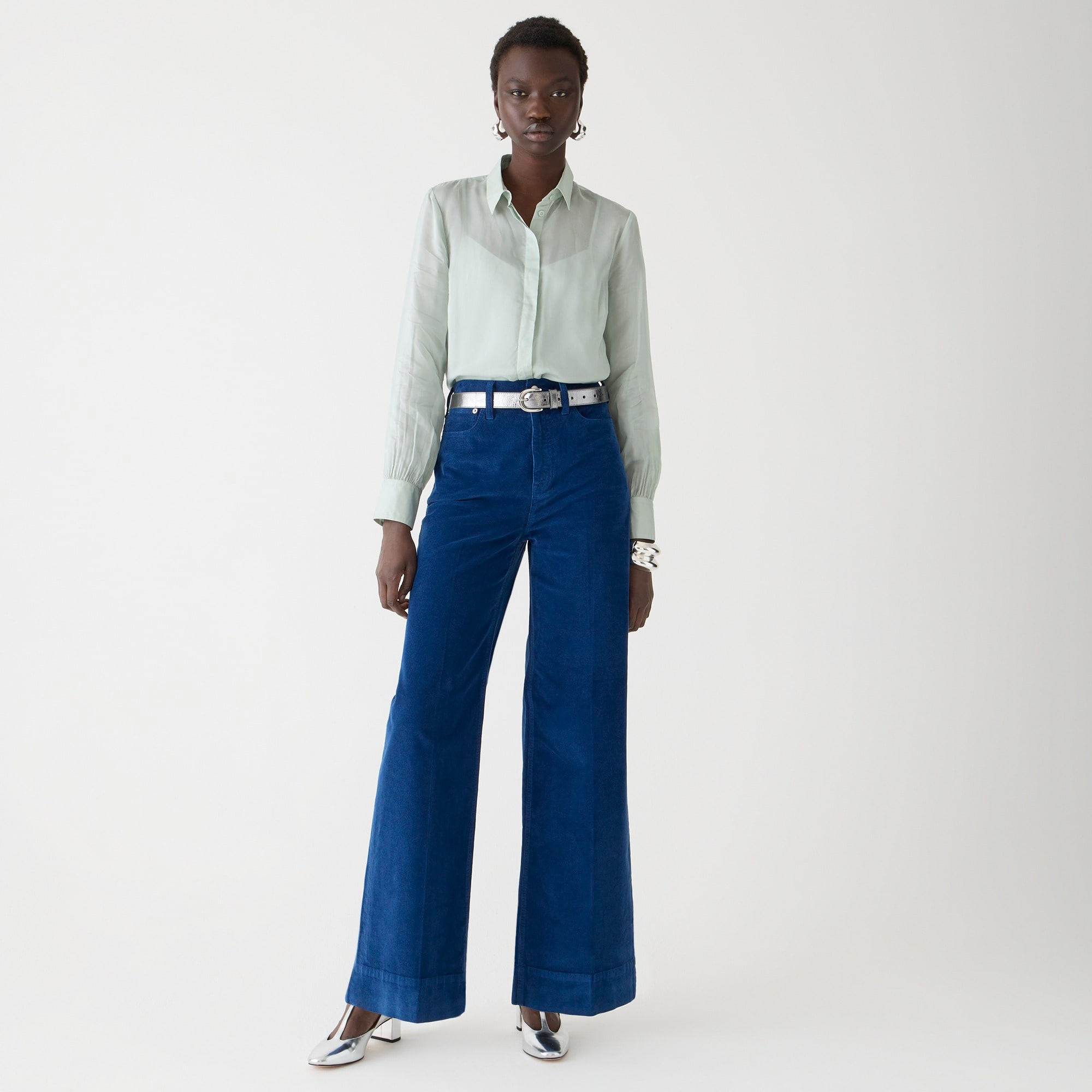 J.Crew: Wide-leg Corduroy Trouser For Women