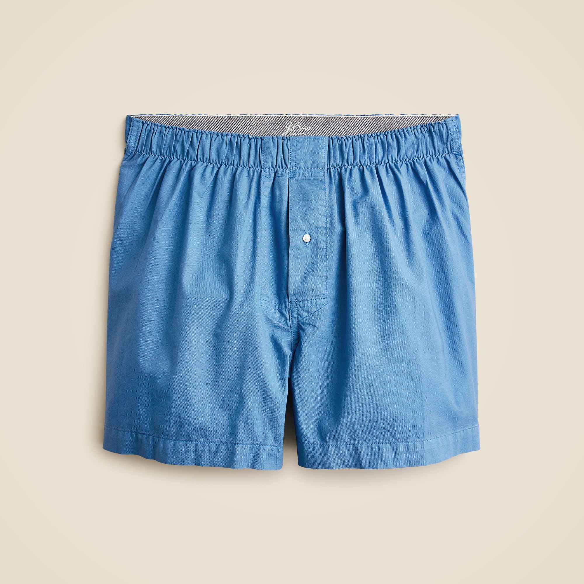 Boxer short in garment-dyed Broken-in organic cotton oxford from J.Crew - $29.50