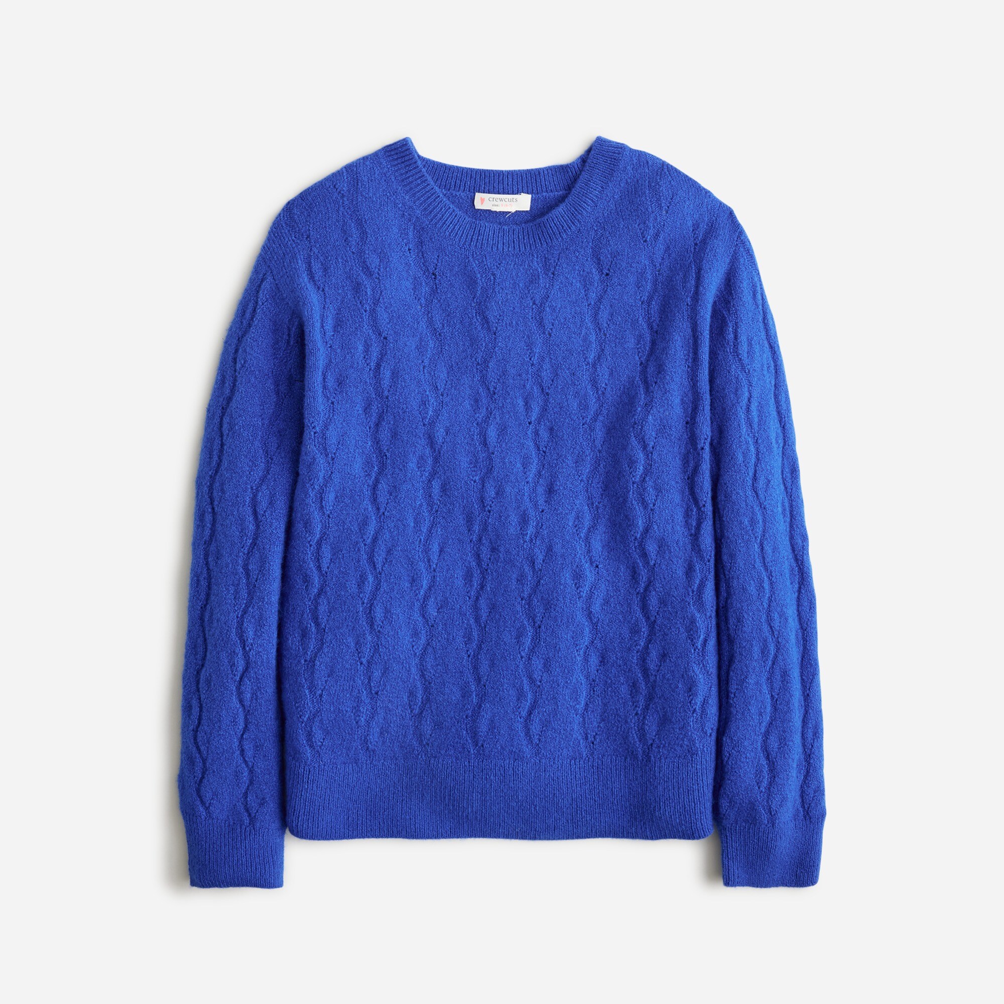  Girls' supersoft cable-knit sweater