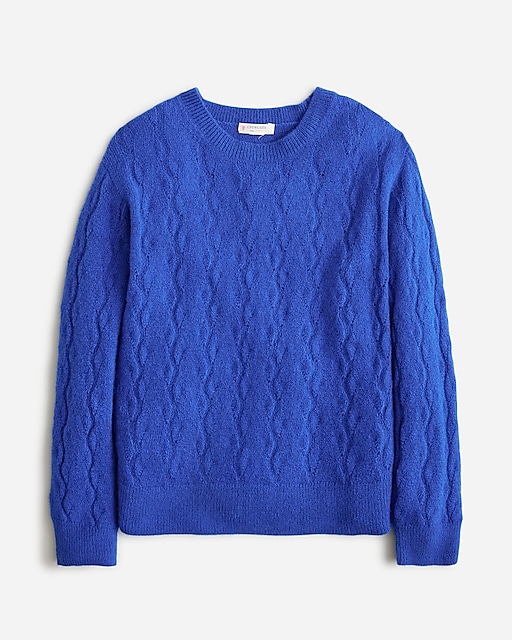 girls Girls' supersoft cable-knit sweater