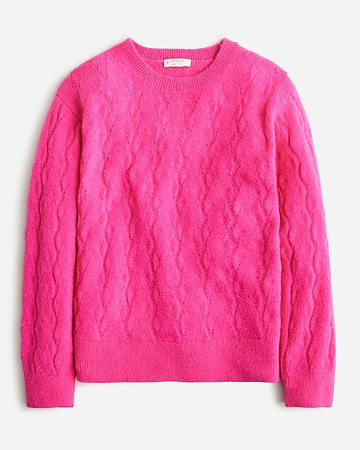  Girls' supersoft cable-knit sweater