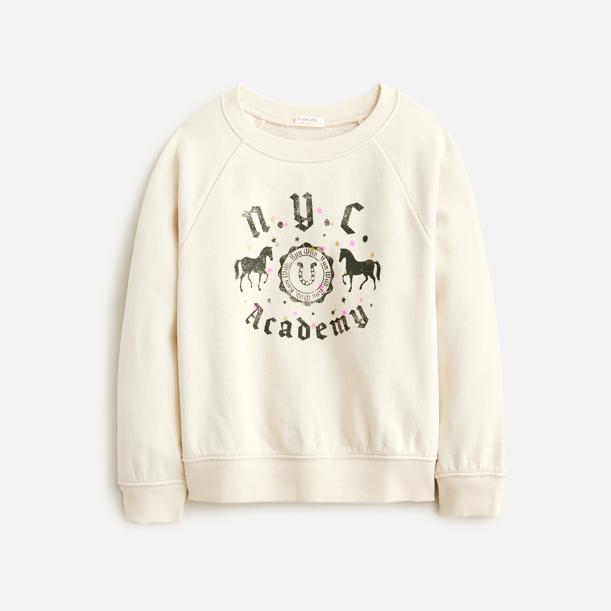 Girls' academy graphic crewneck sweatshirt