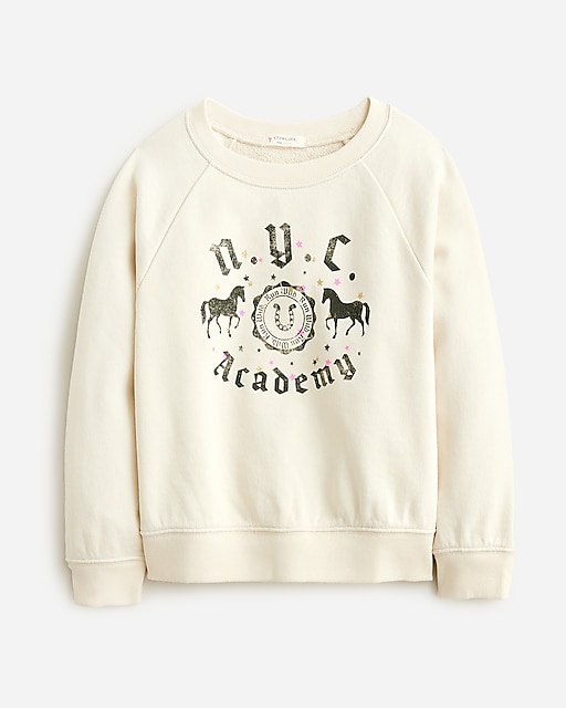 girls Girls' academy graphic crewneck sweatshirt