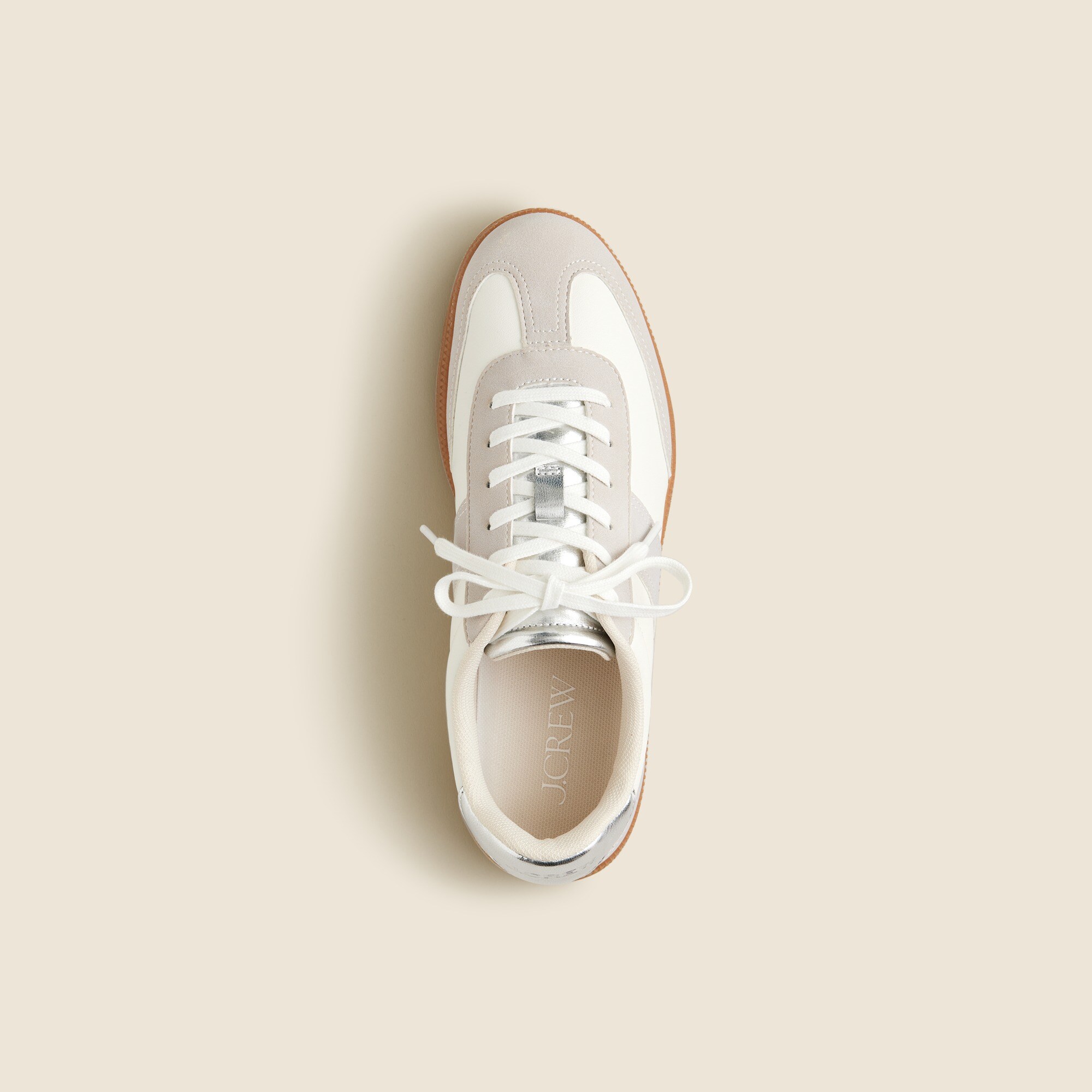 J.Crew field sneakers in metallic