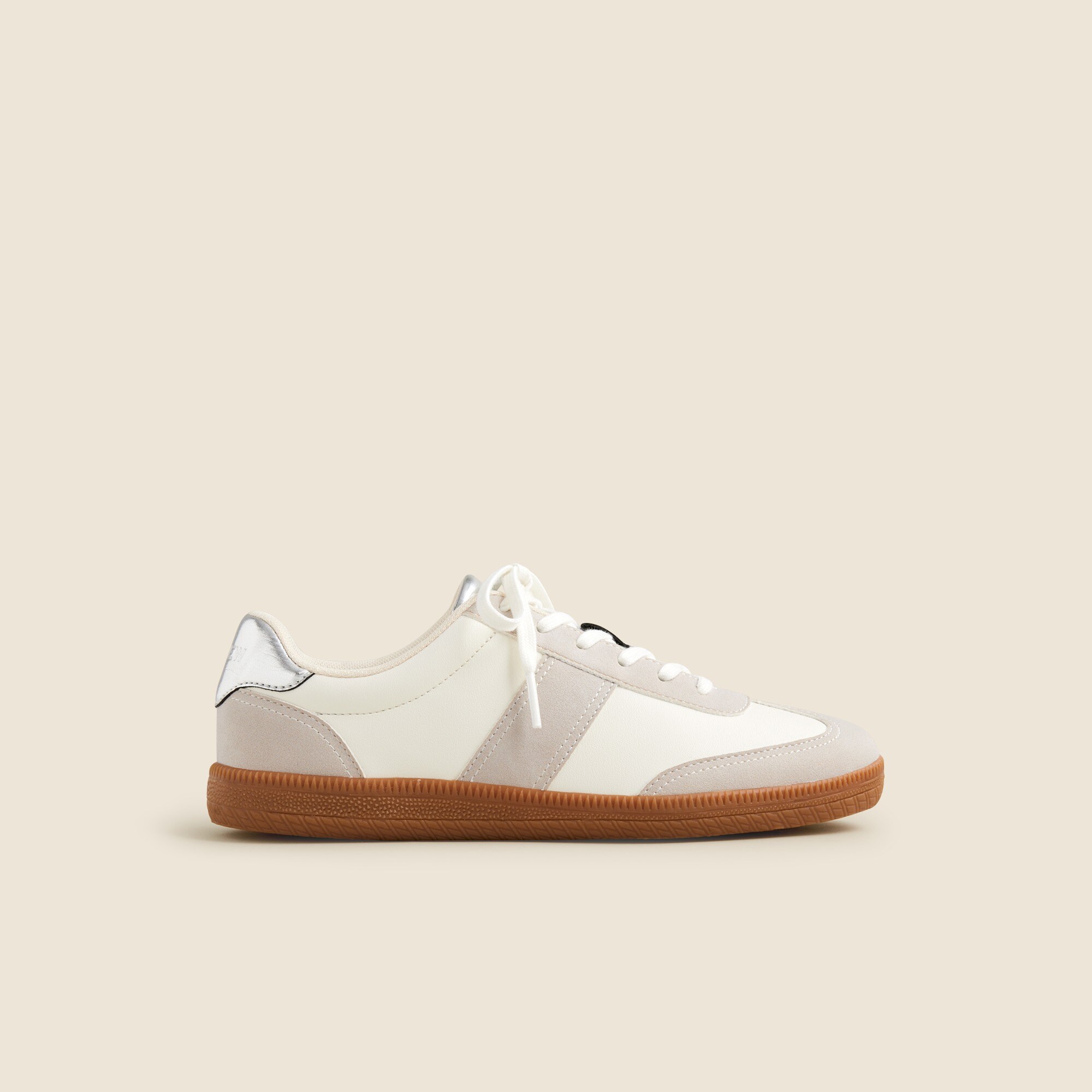 J.Crew field sneakers in metallic