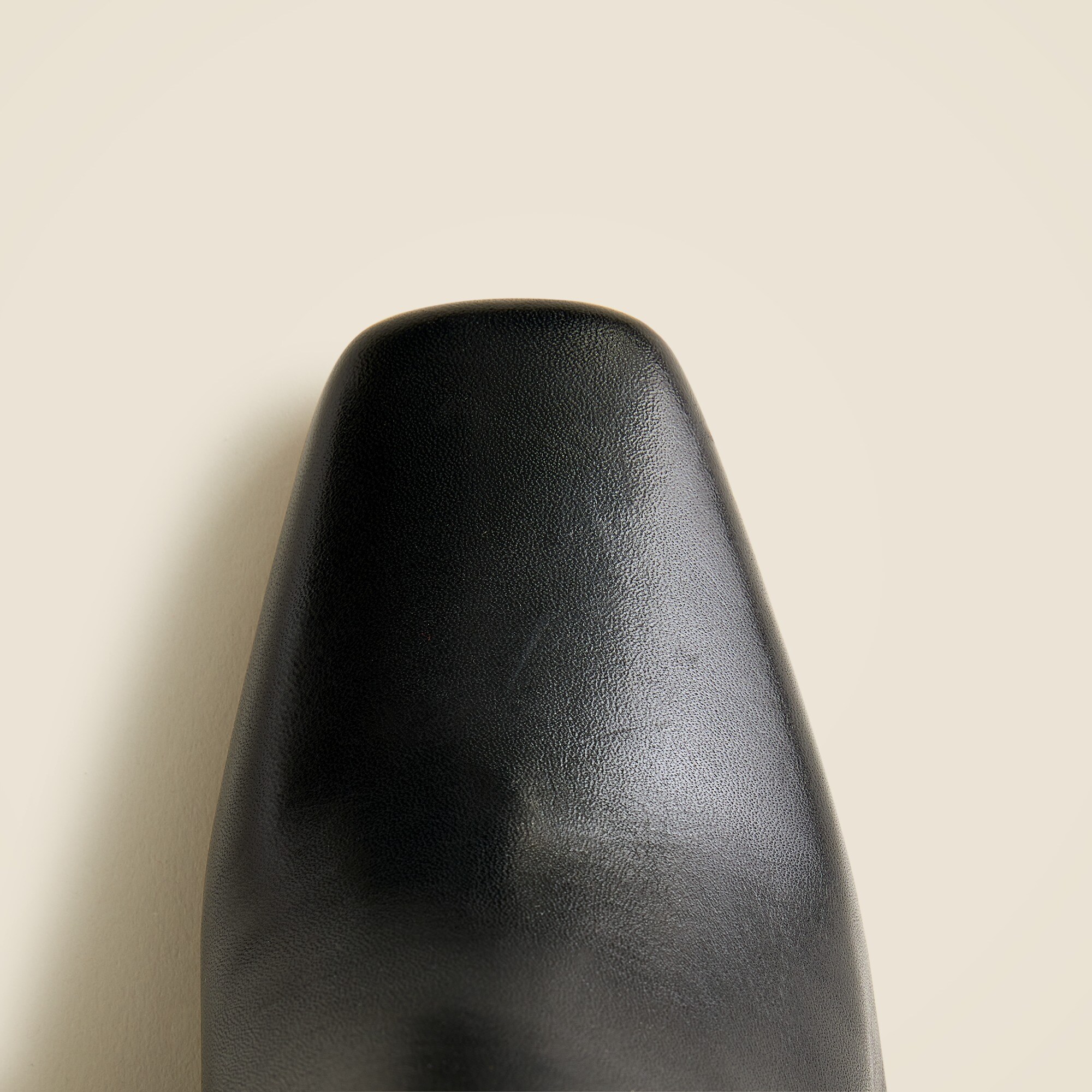 Almond-toe ankle boots in leather