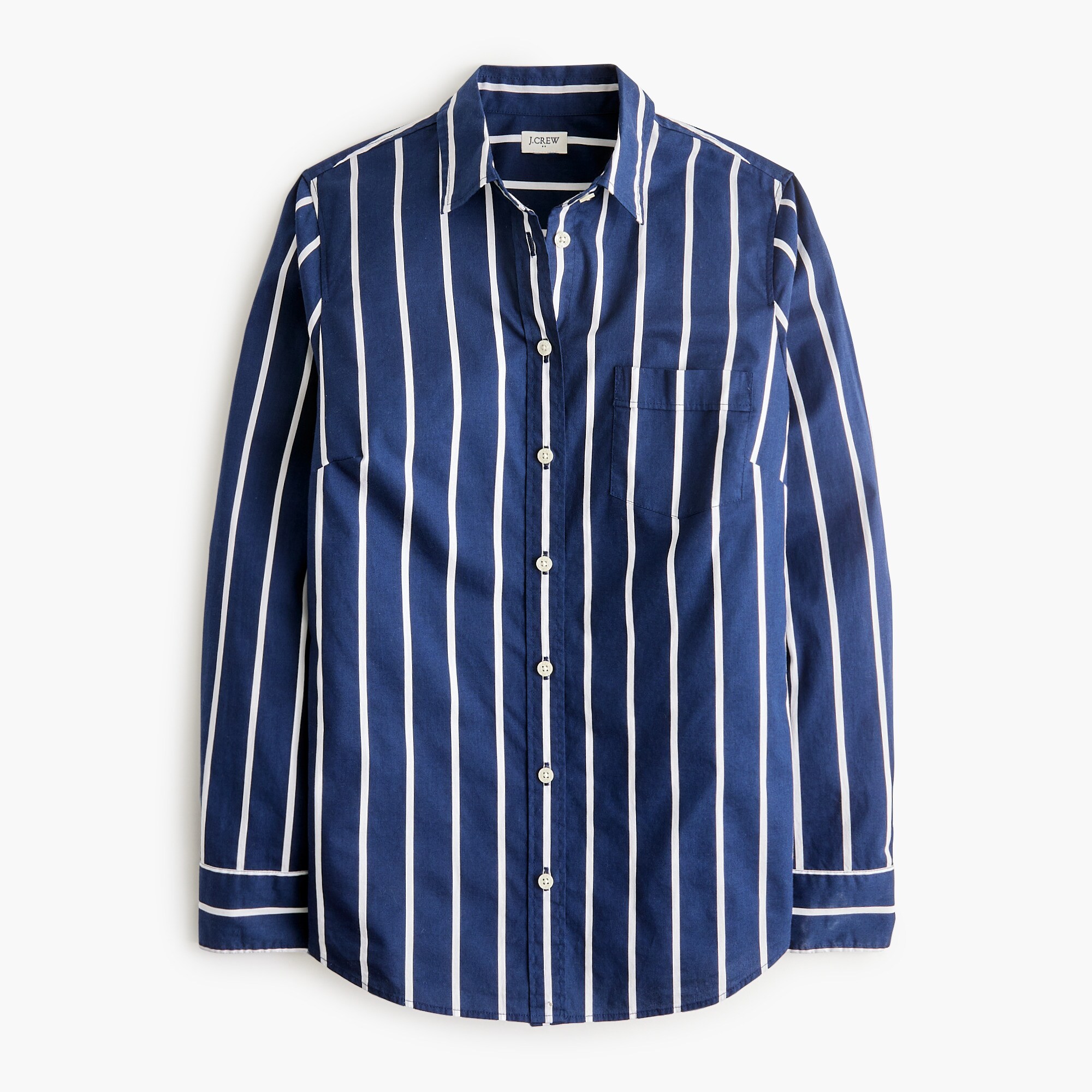 Petite lightweight cotton-blend shirt in signature fit