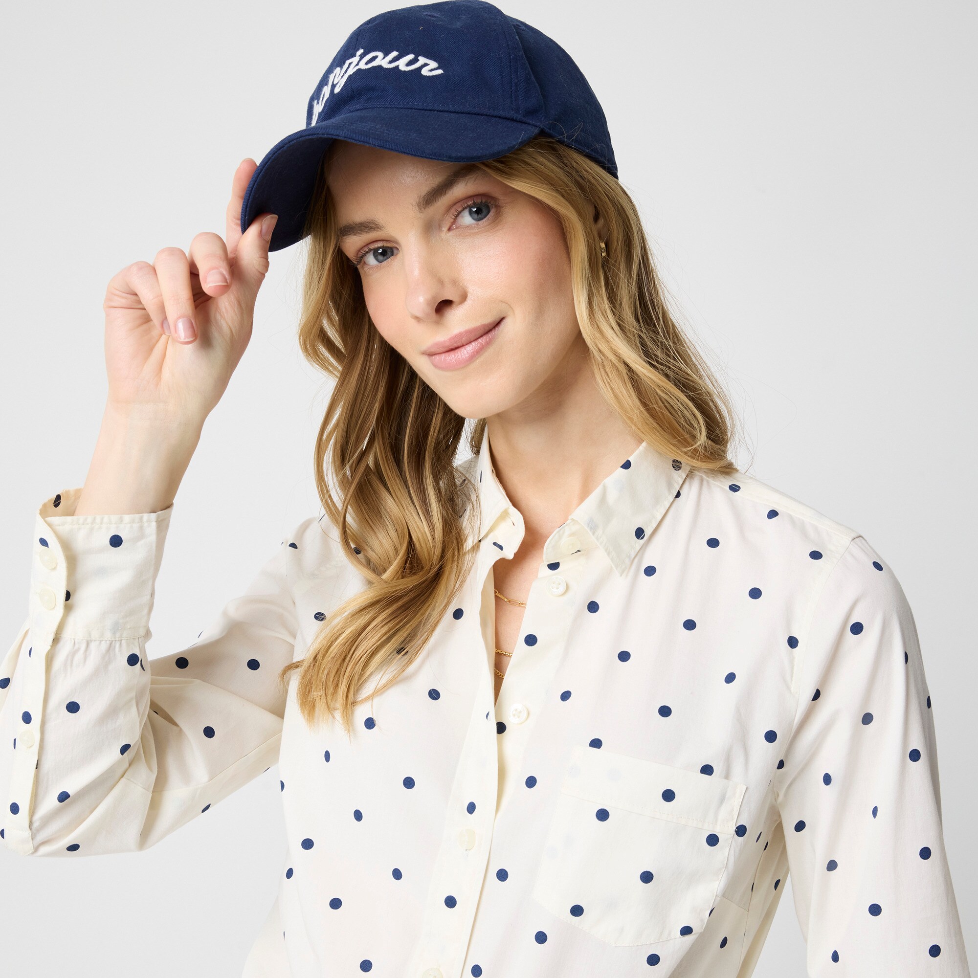 Lightweight cotton-blend shirt in signature fit