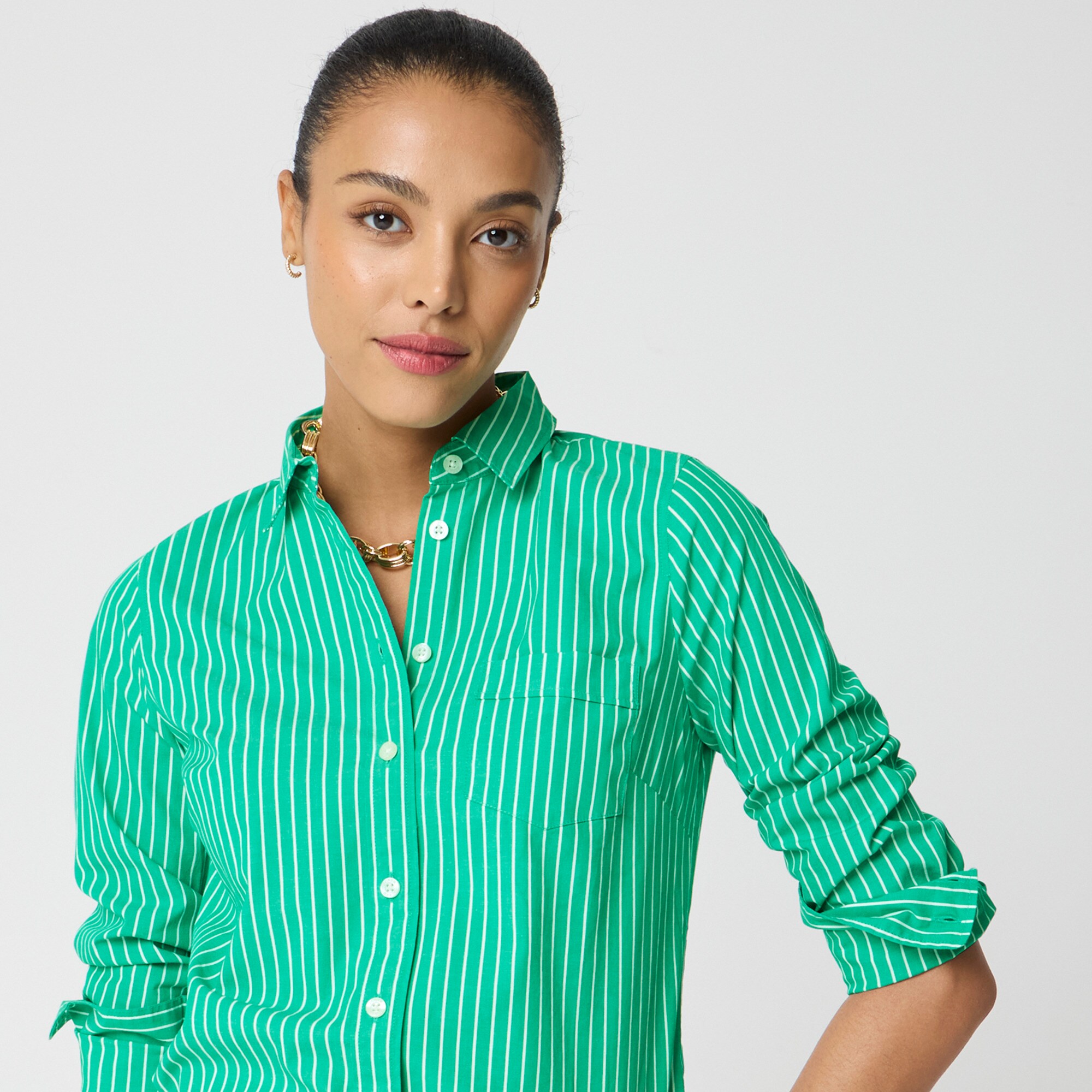 slim fit dress slacks The Shirtdress in Linen main image 1