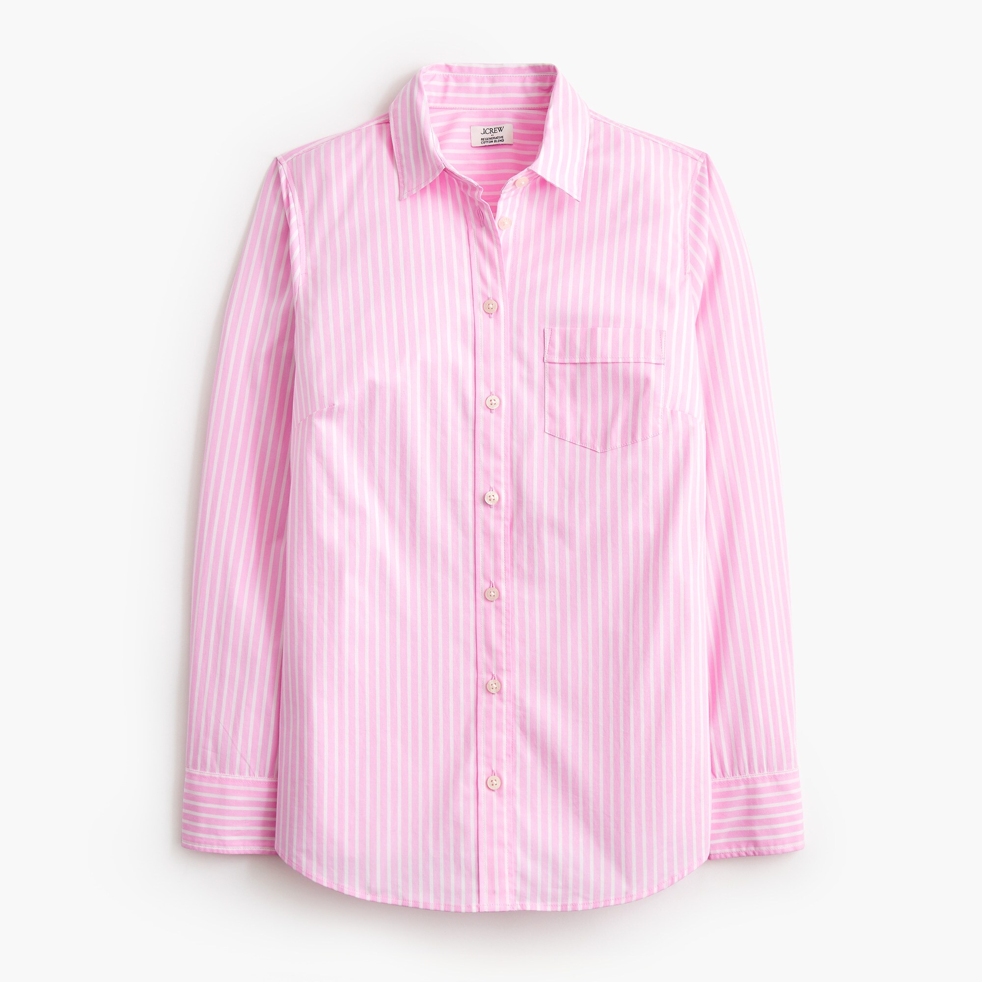 Lightweight cotton-blend shirt in signature fit