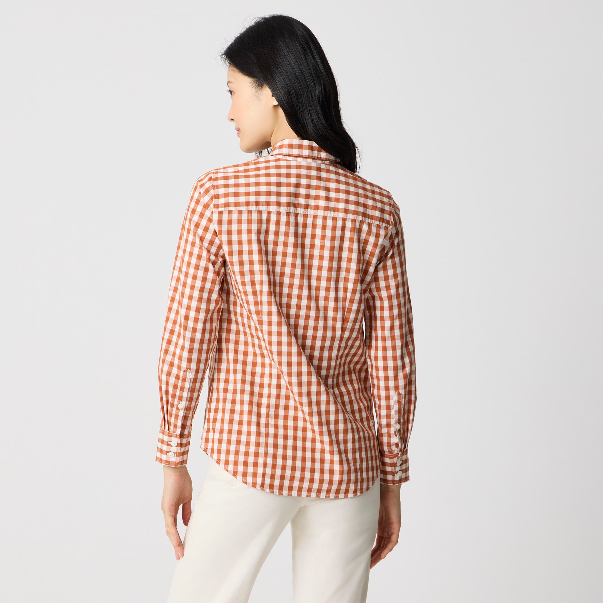 Lightweight Cotton-blend Shirt In Signature Fit For Women