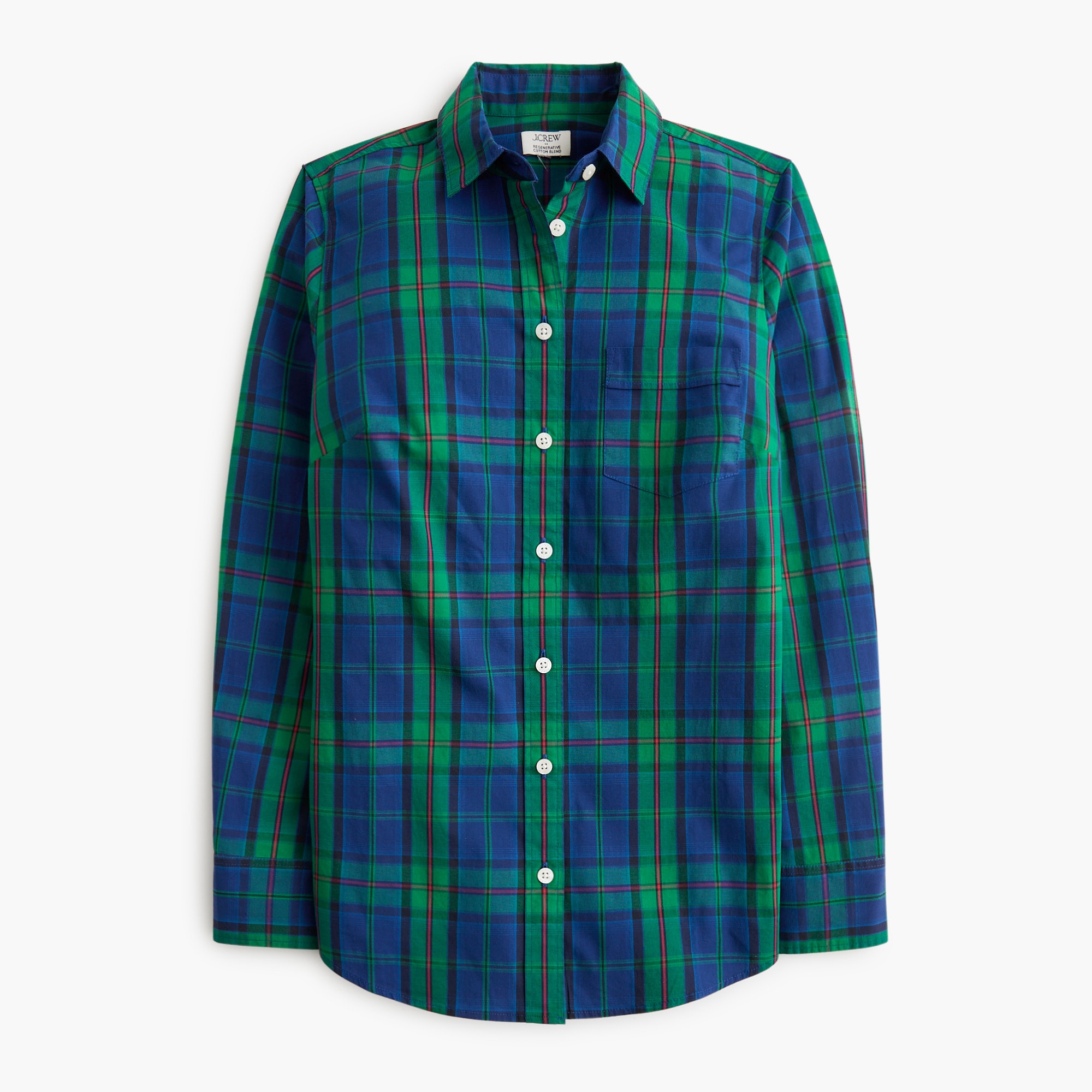 Lightweight cotton-blend shirt in signature fit