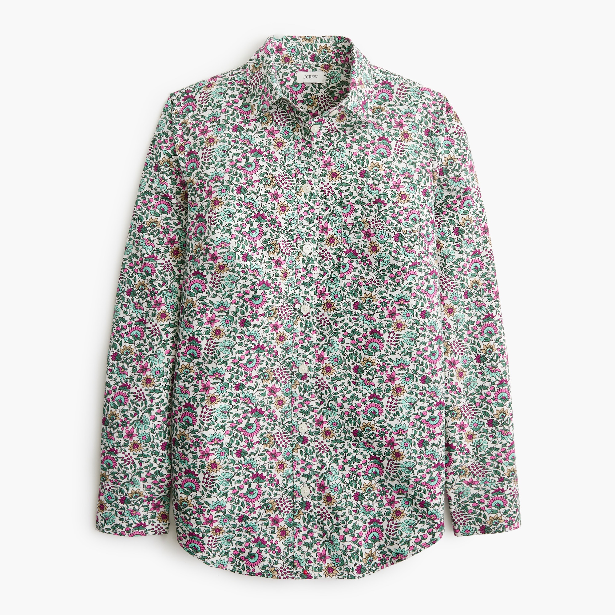  Button-up cotton poplin shirt in signature fit