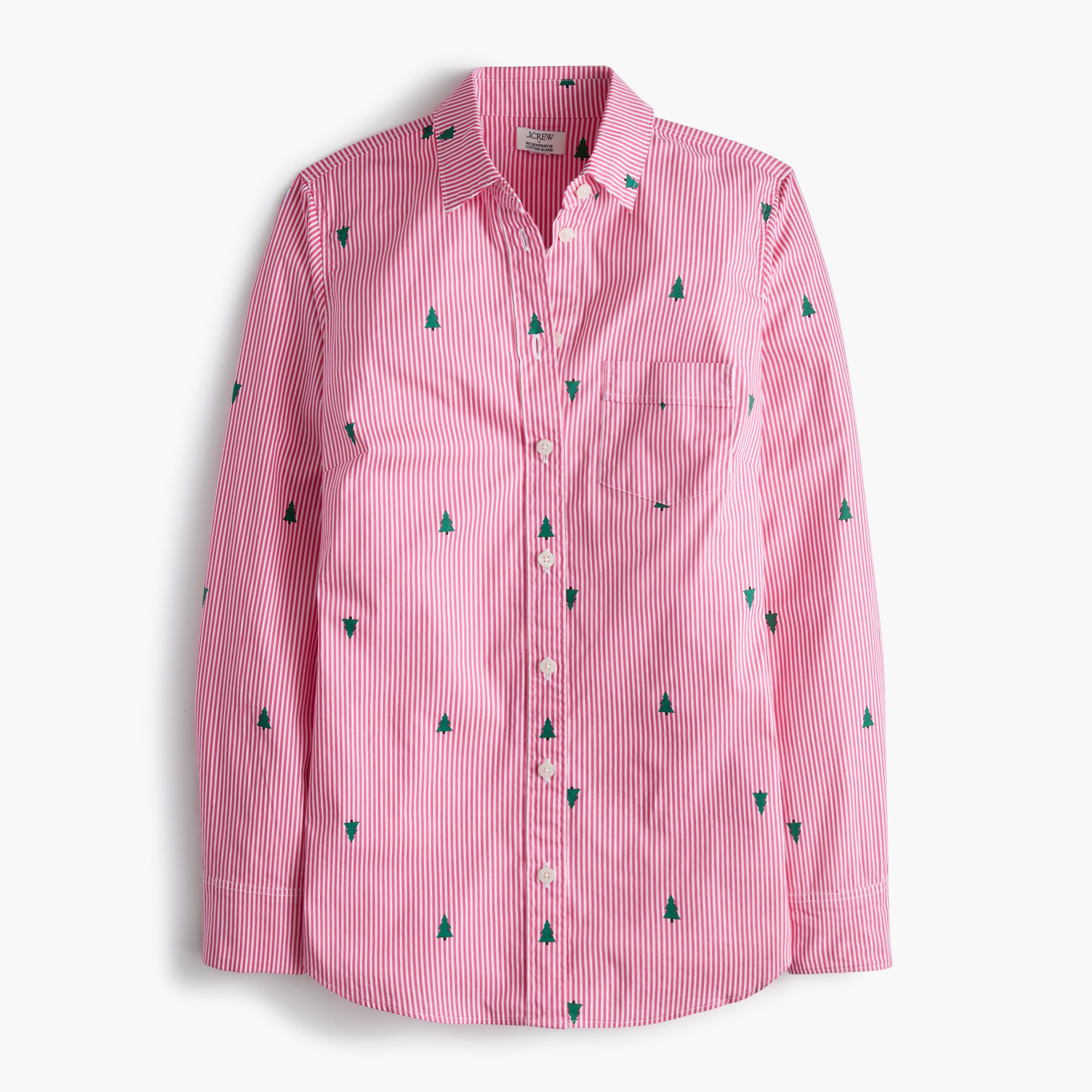  Button-up cotton poplin shirt in signature fit