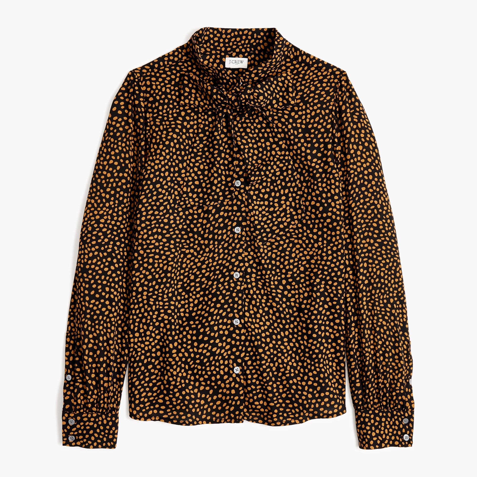 Tie-neck bow blouse