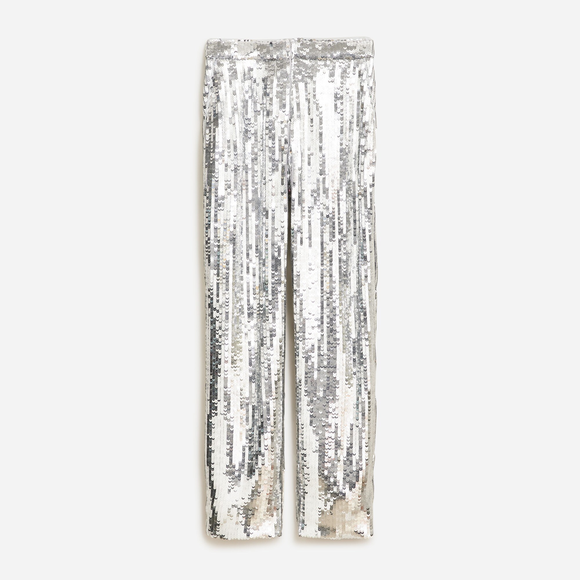 j crew silver pants