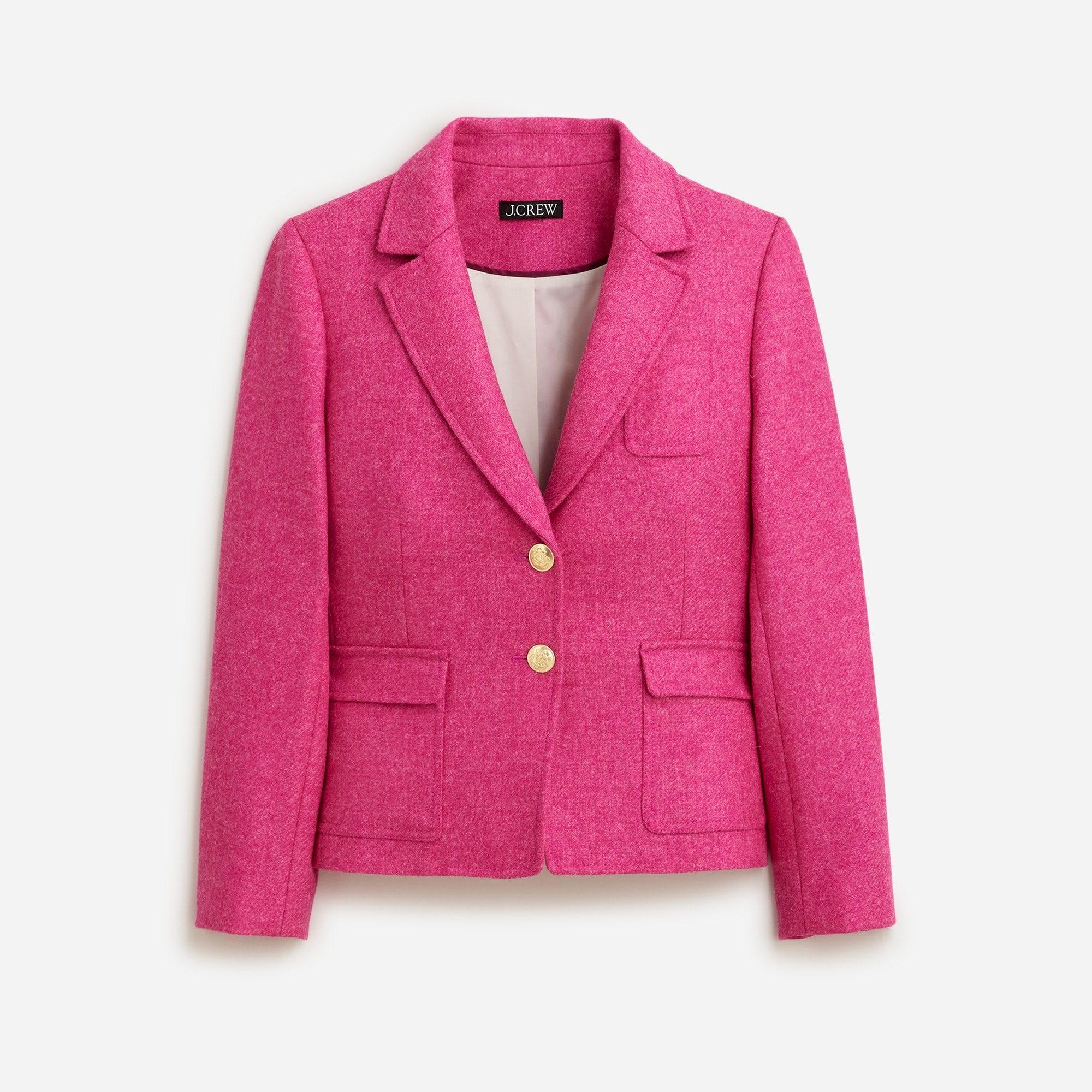 J.Crew Women's Shrunken-fit Blazer in Pink English Wool (Size 24)