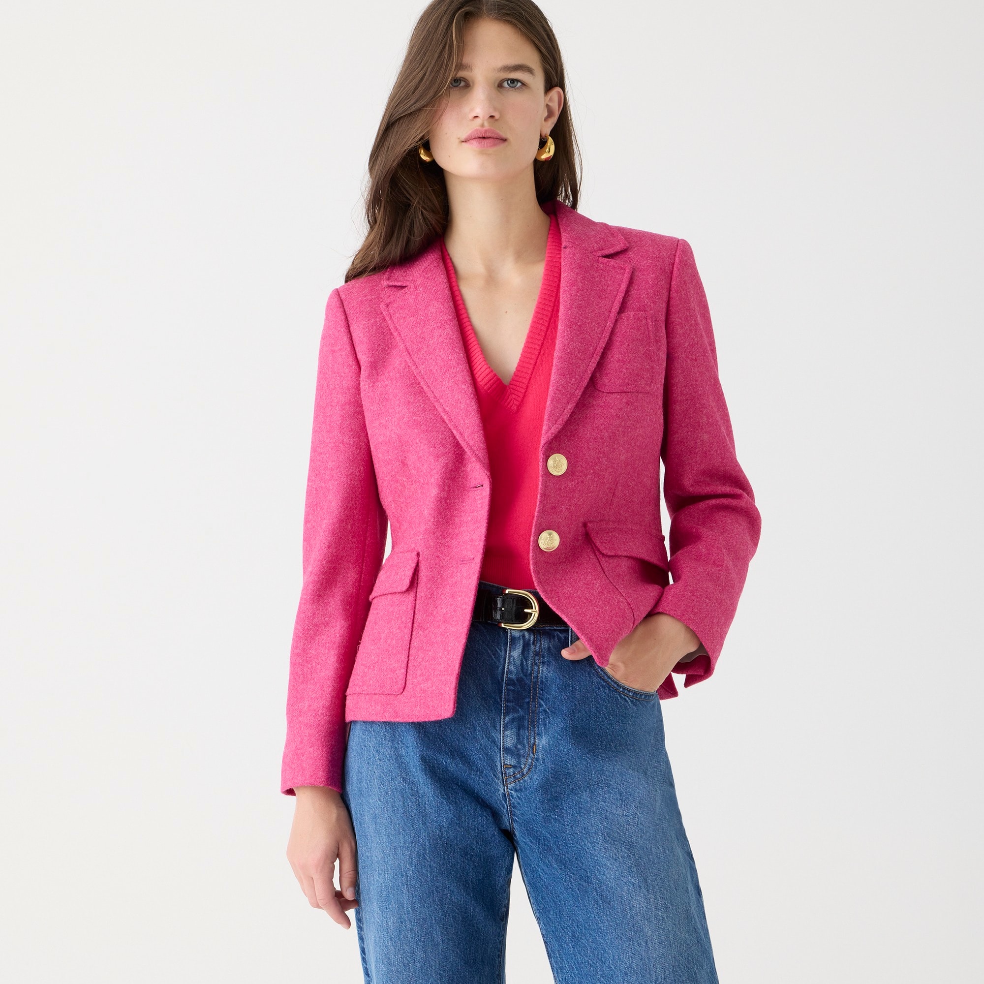 pink blazer women