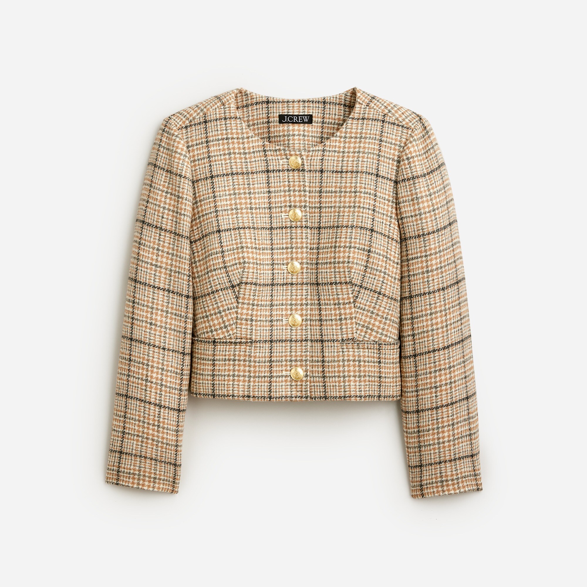 Louisa Lady Jacket In Plaid English Wool For Women | J.Crew