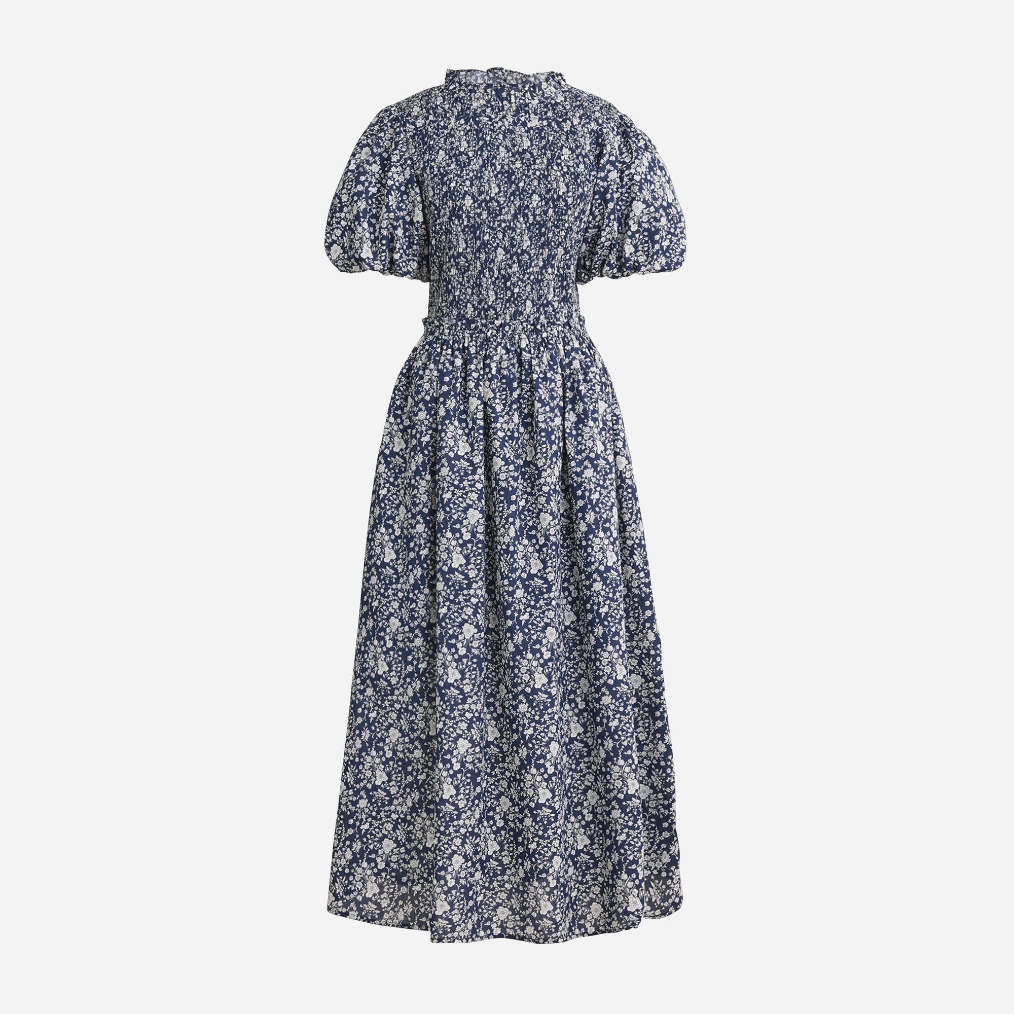 liberty smock dress Vintage 1970s Print - M take your normal size Designed for a loose fit Lightweight Smocked Puff-sleeve Dress In Liberty
