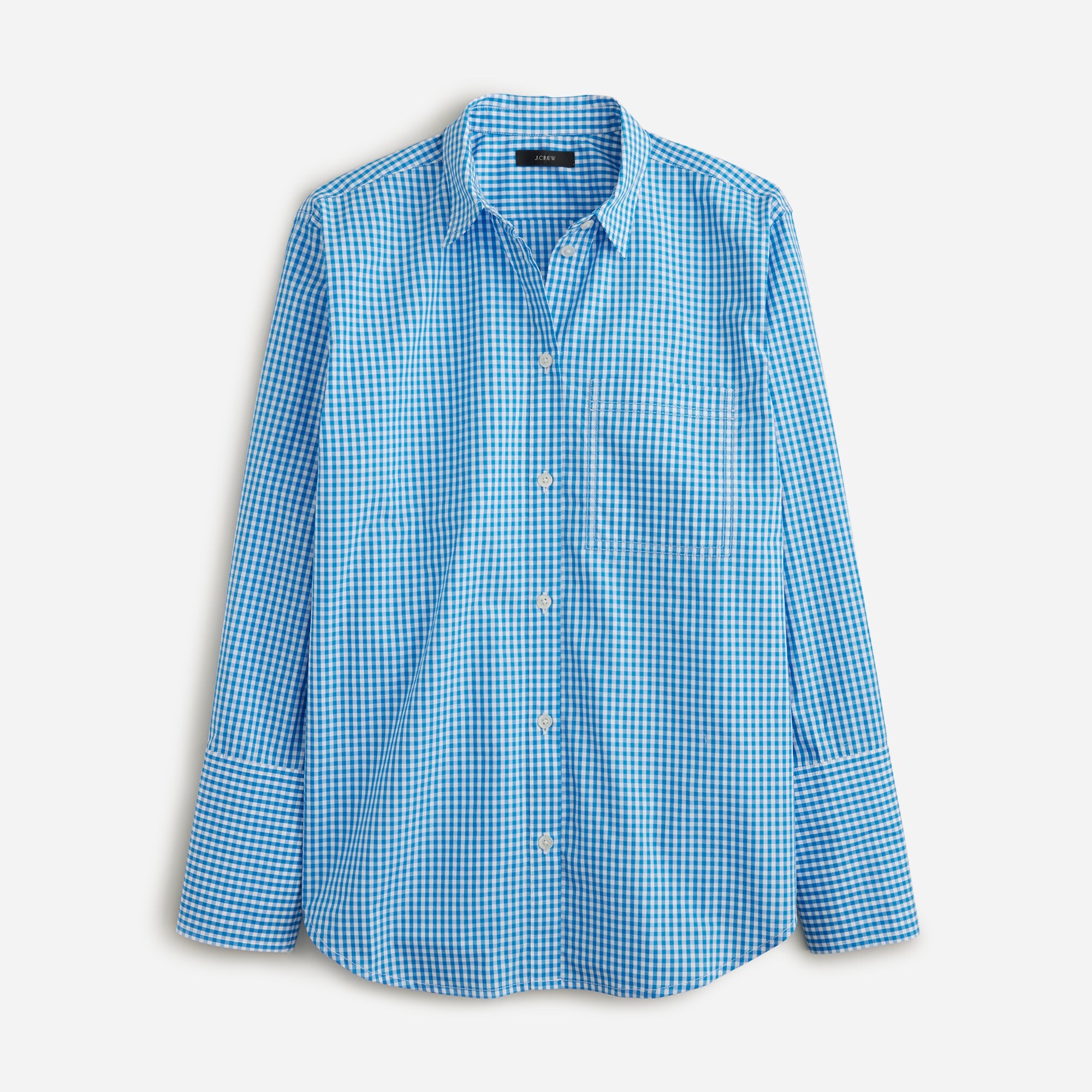 Garçon cotton poplin shirt in gingham