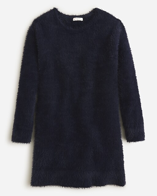  Girls' fuzzy sweater-dress