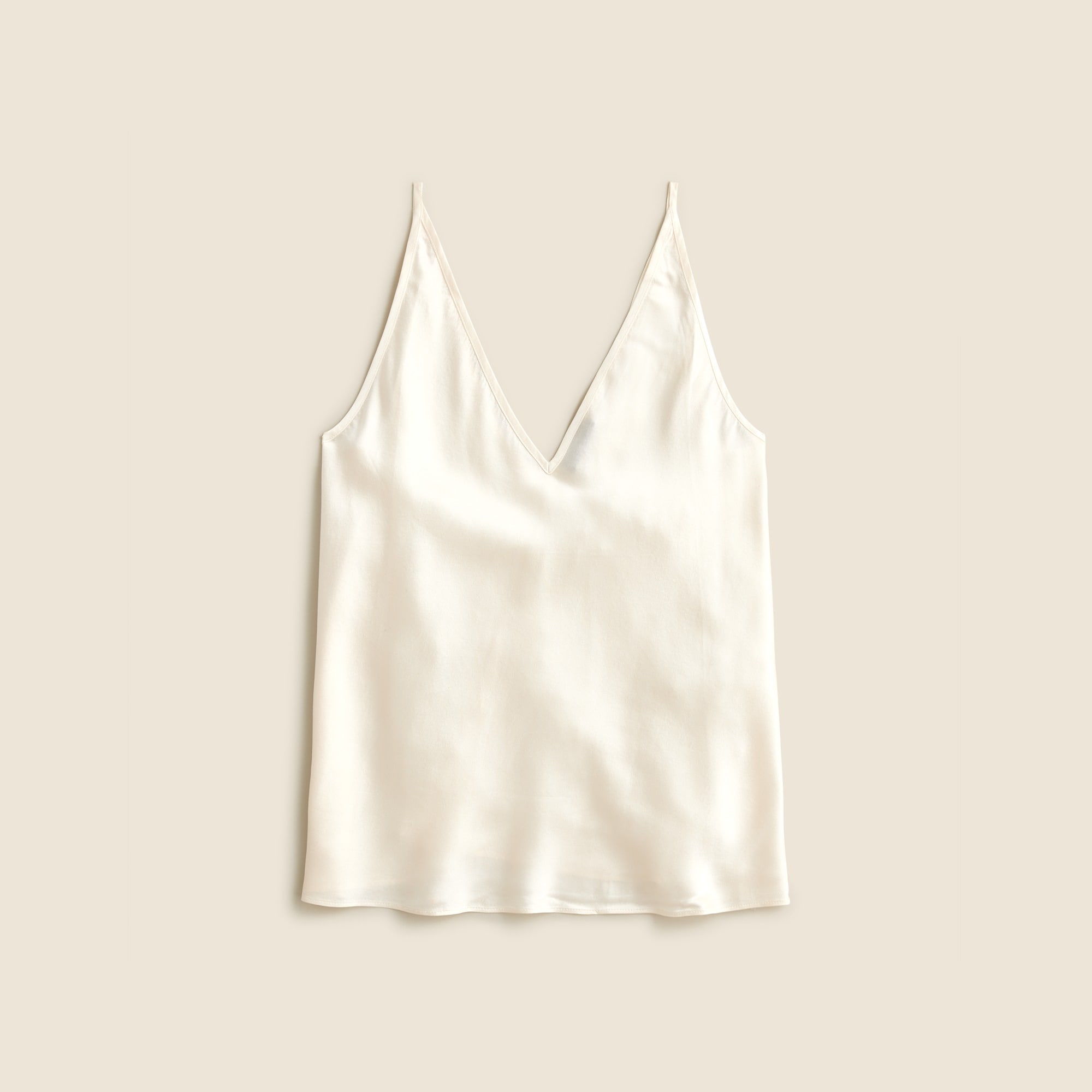 J.Crew: Carrie V-neck Camisole In Silk For Women