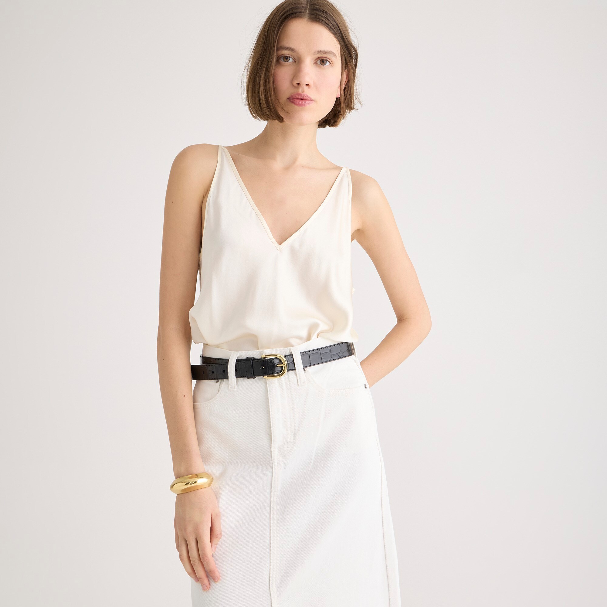 J.Crew Carrie V neck Camisole In Silk For Women