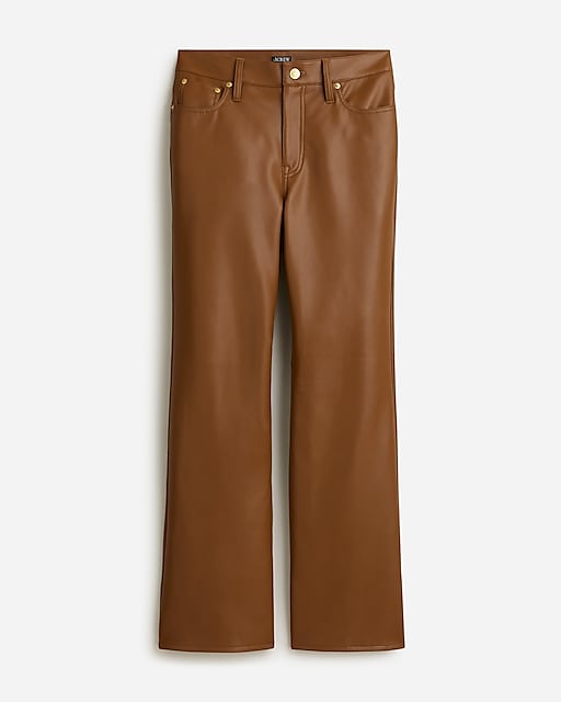  Slim wide-leg pant in faux leather