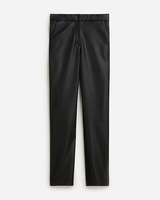  Petite Kate straight-leg pant in faux leather