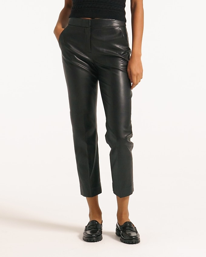 Tall Kate straight-leg pant in faux leather