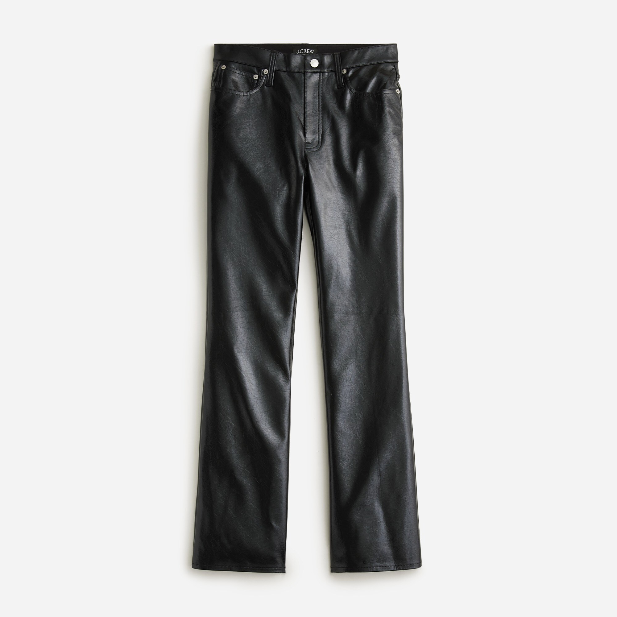 Collection demi-boot pant in faux patent leather