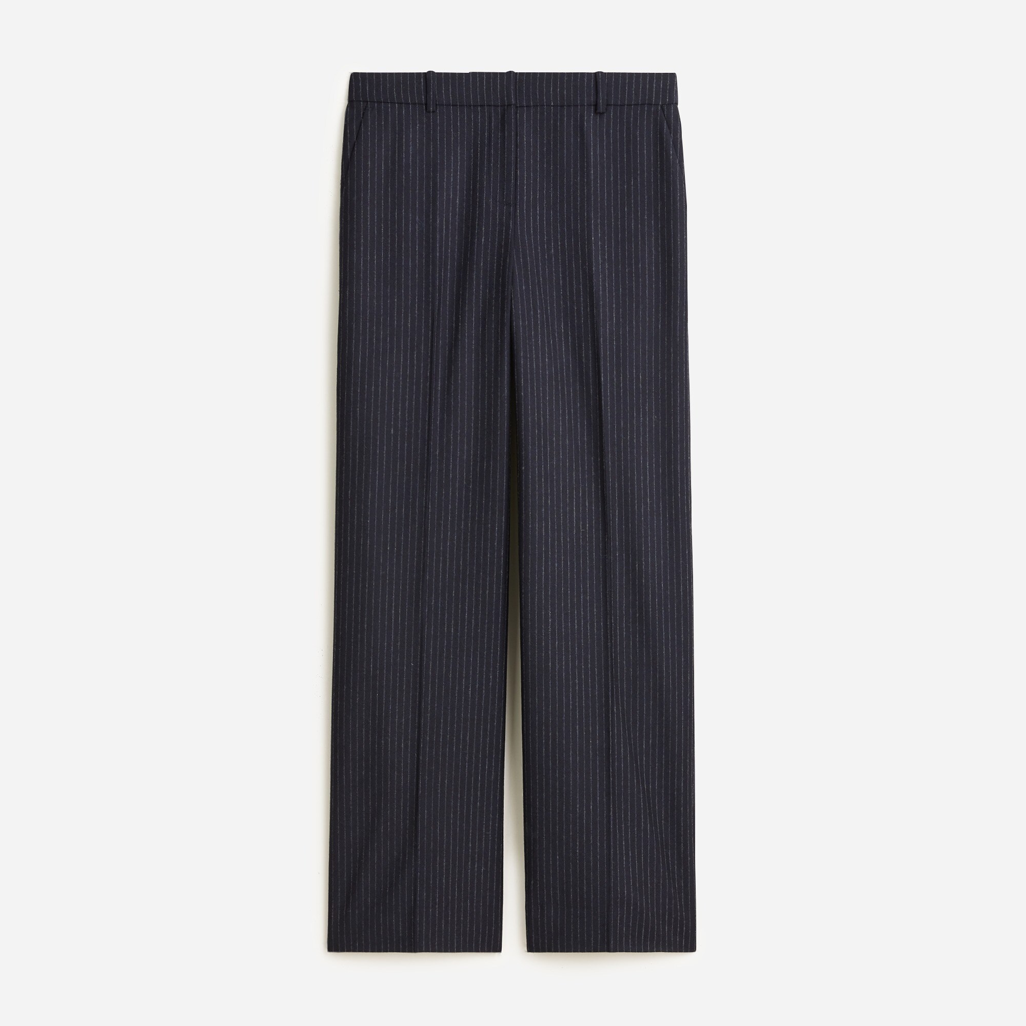  Collection full-length Sydney wide-leg pant in pinstripe Italian wool