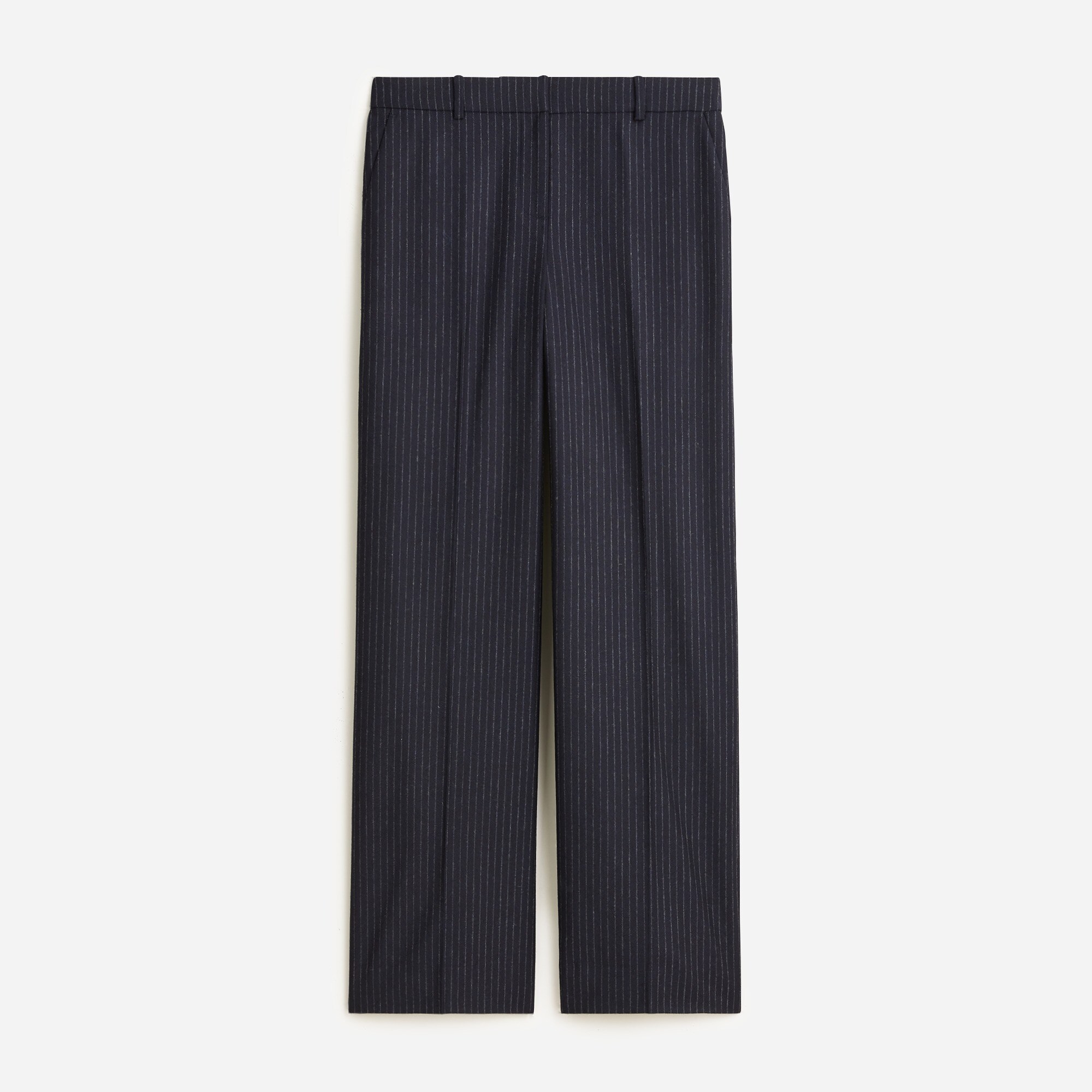 Collection full-length Sydney wide-leg pant in pinstripe Italian wool