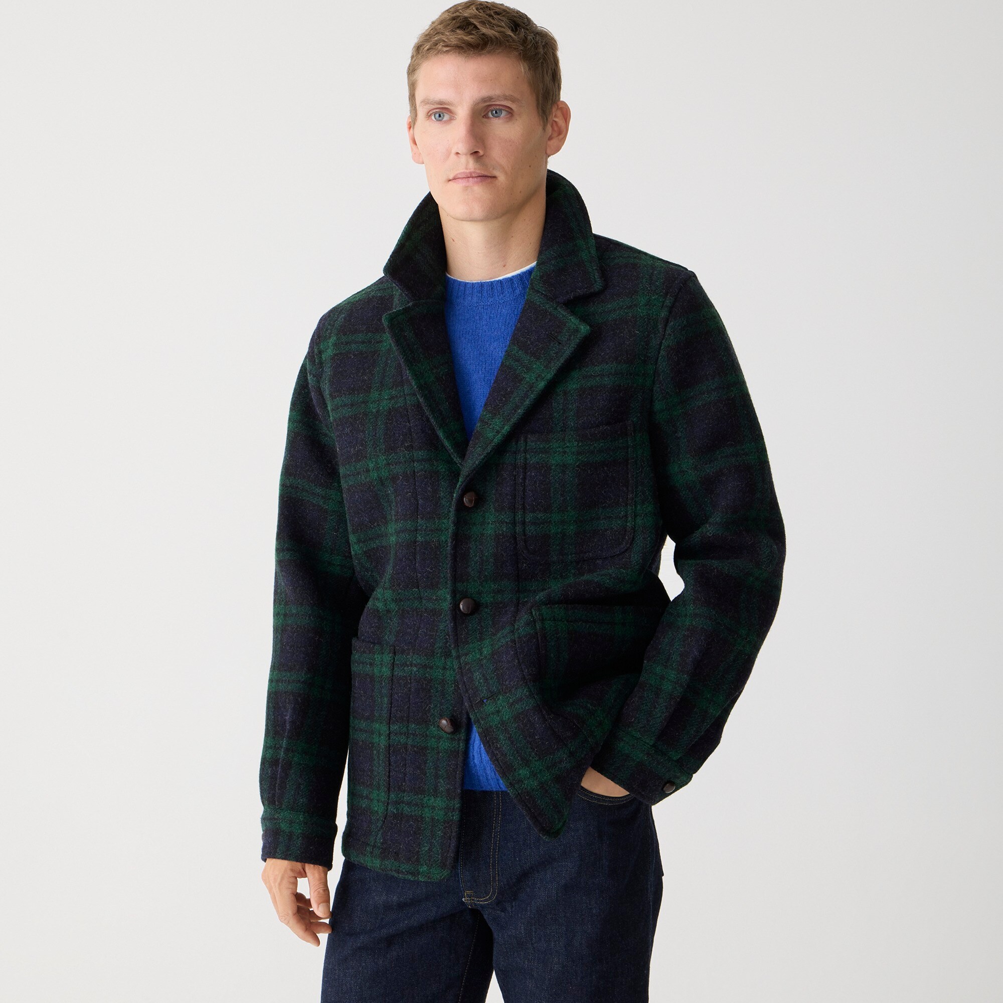 mens Limited-edition Ludlow overcoat in English wool