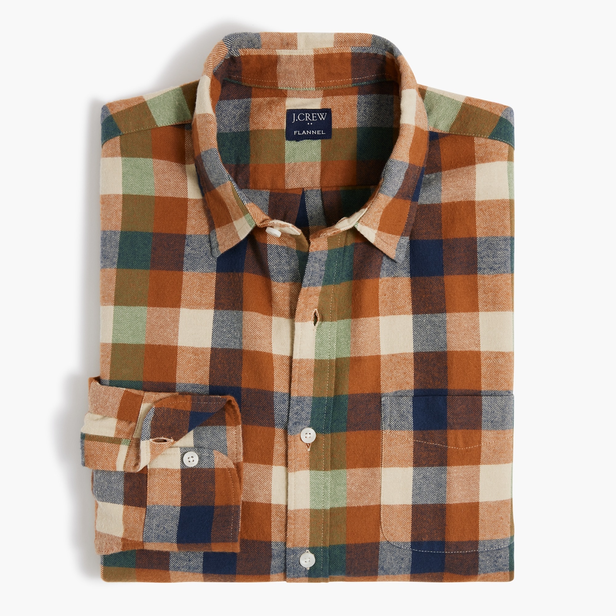 Classic gingham flannel shirt