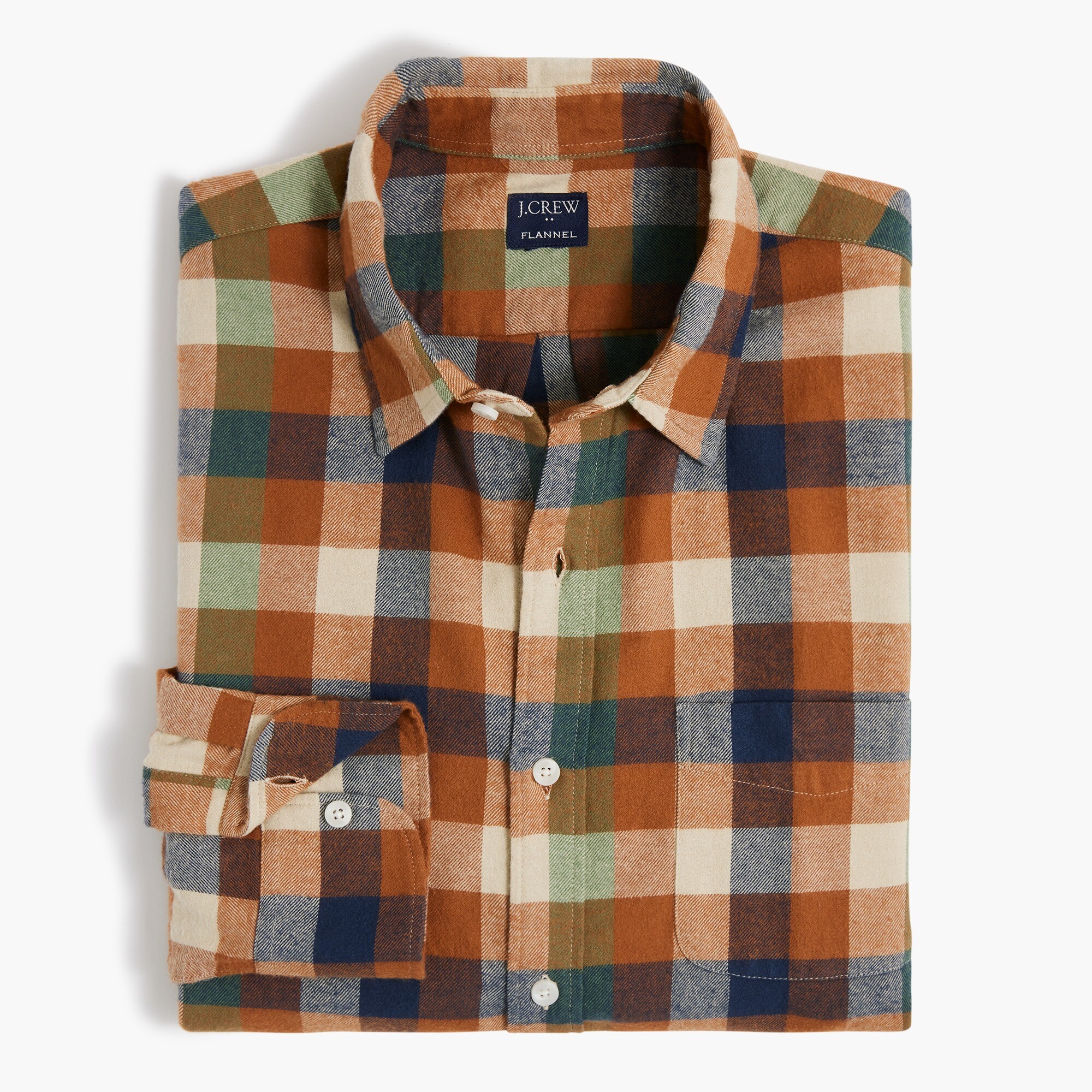 classic gingham flannel shirt for men